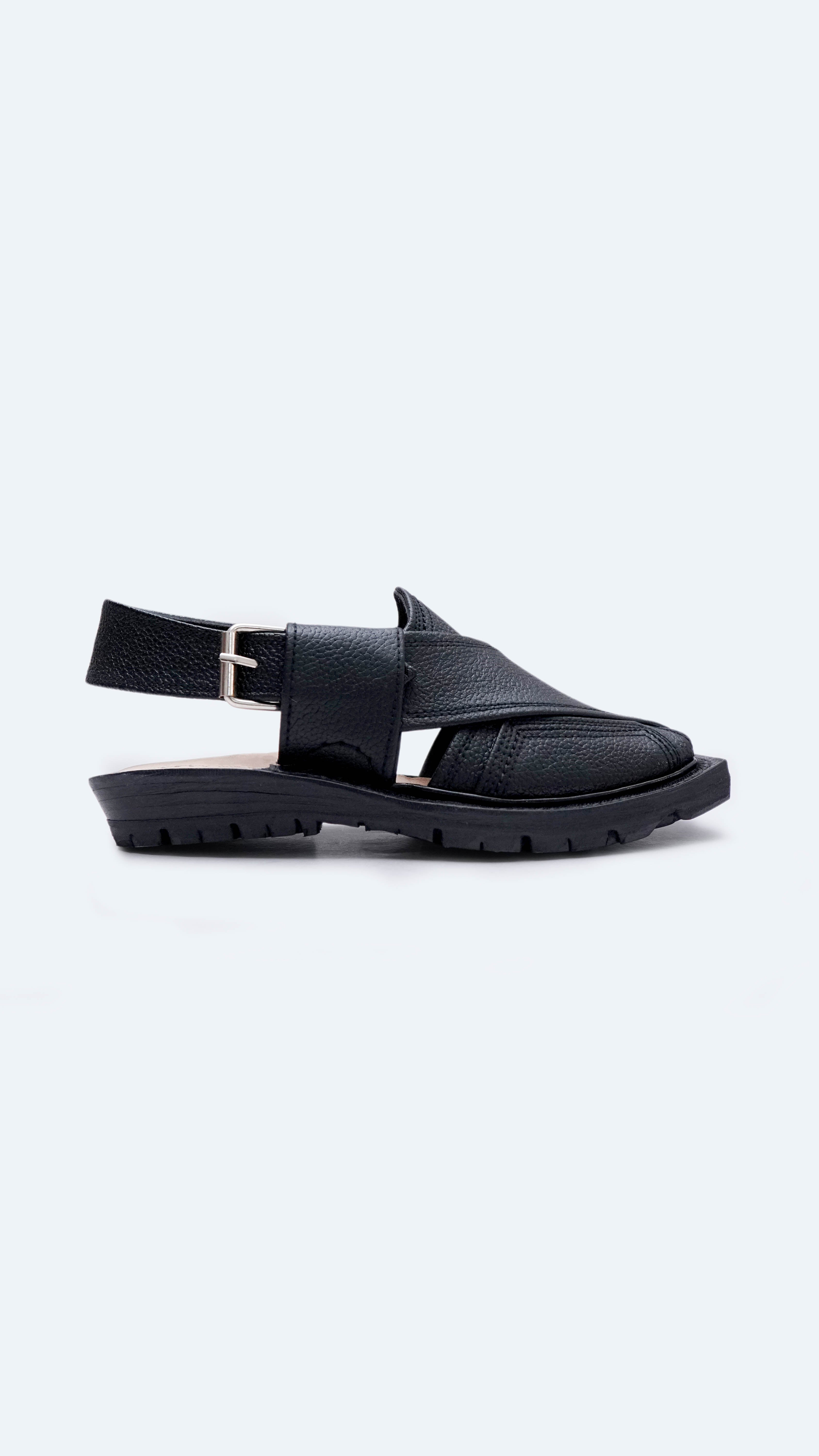 Double Sole Saadat Jet Black Danedar