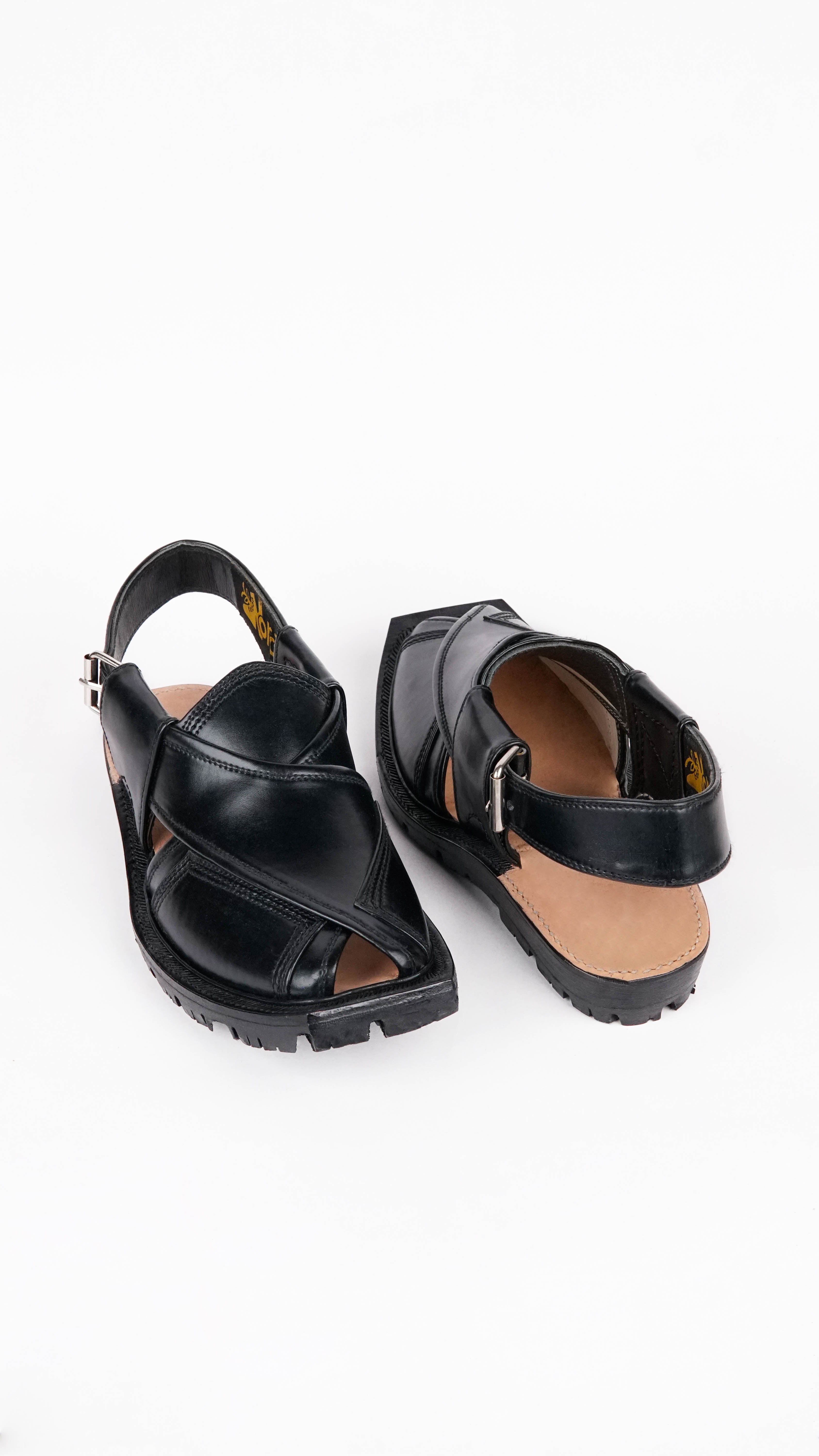 Double Sole Saadat Jet Black