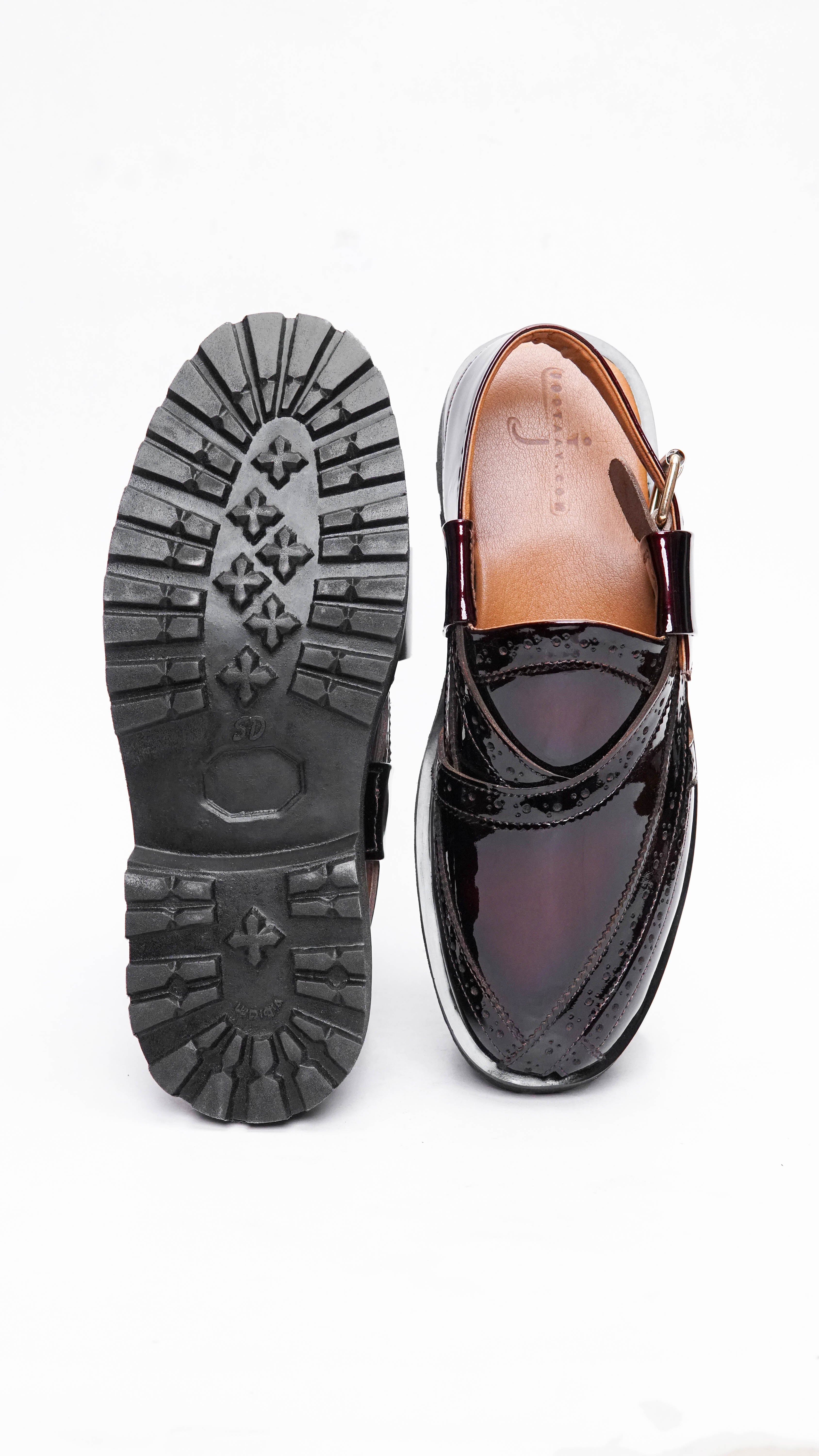 Oxblood Punched Formal Peshawari