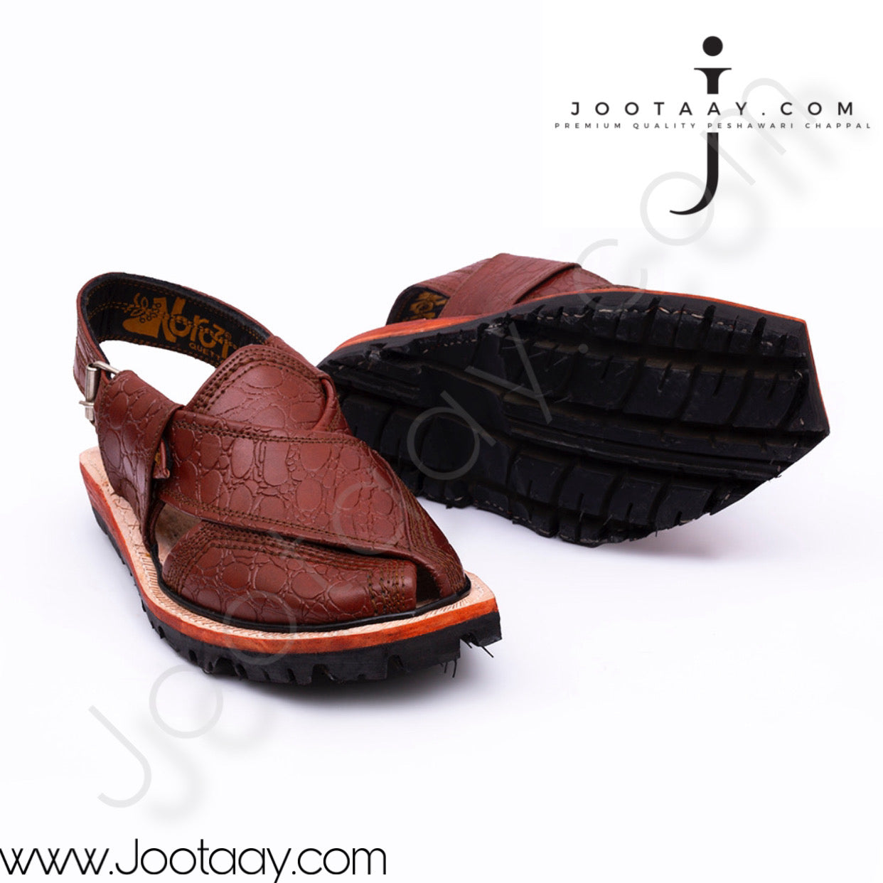 Jootaay® Double Sole Dotted Brown Norozi