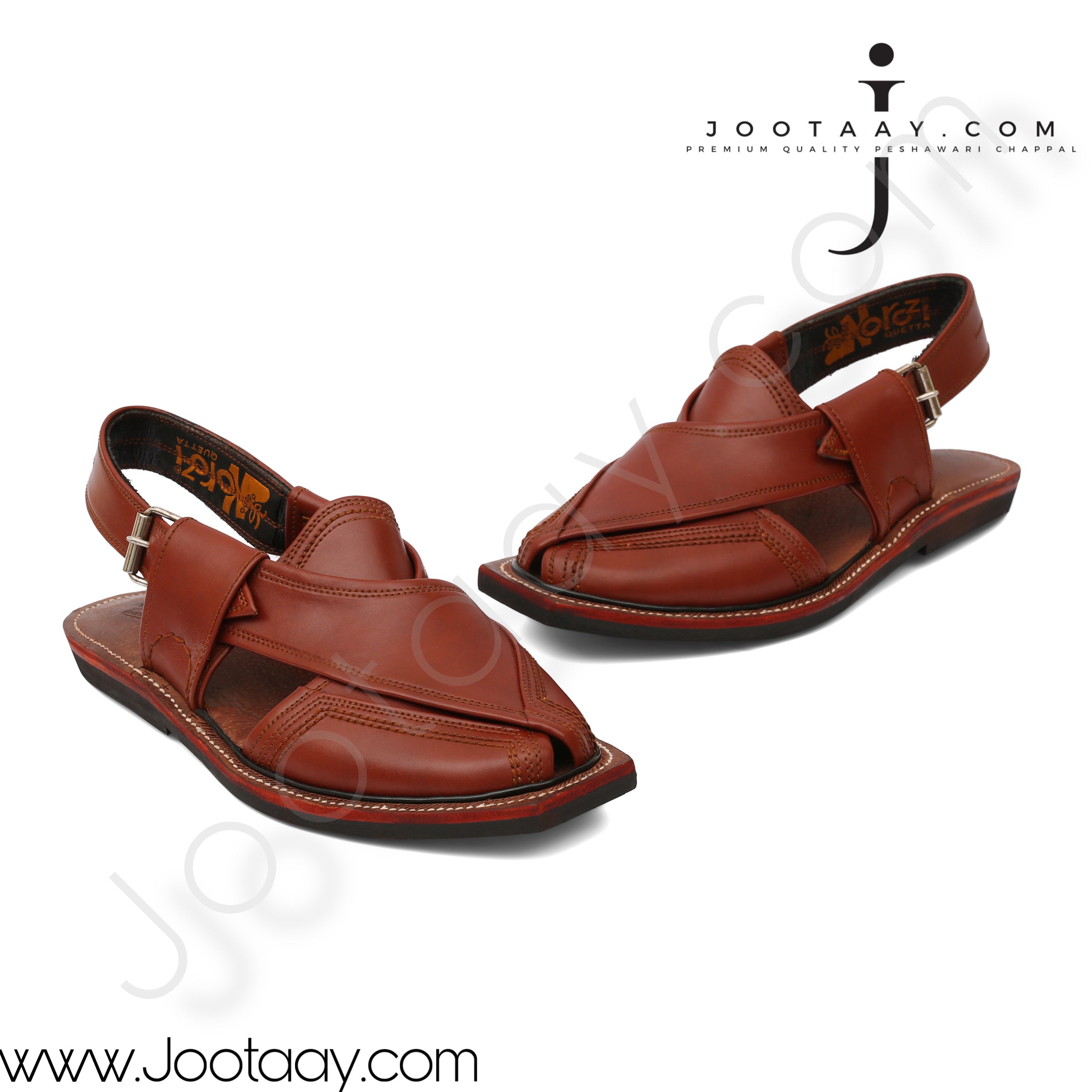 Jootaay® Single Sole Premium All Brown Norozi