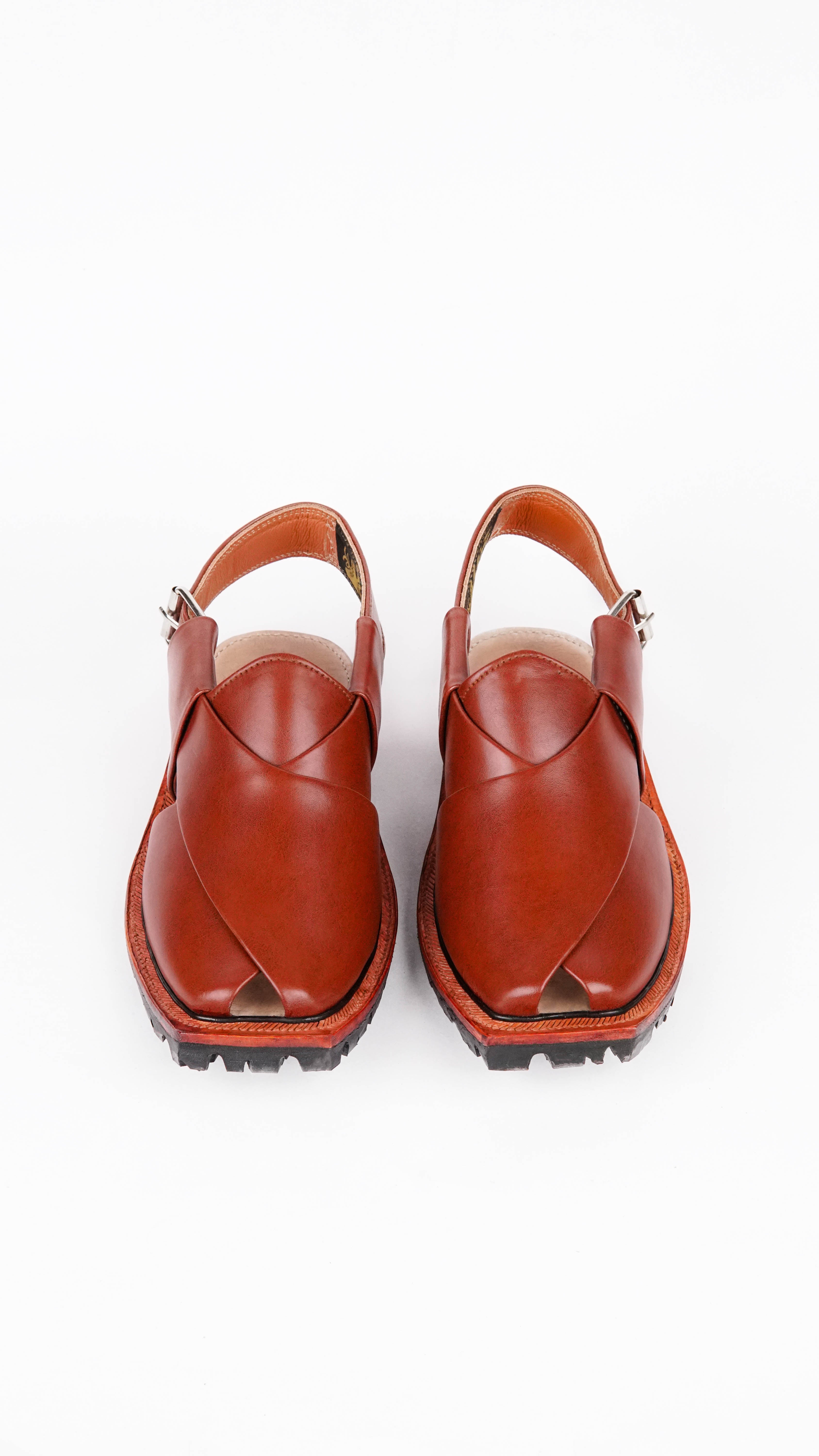 Double Sole Plain Full Brown Norozi