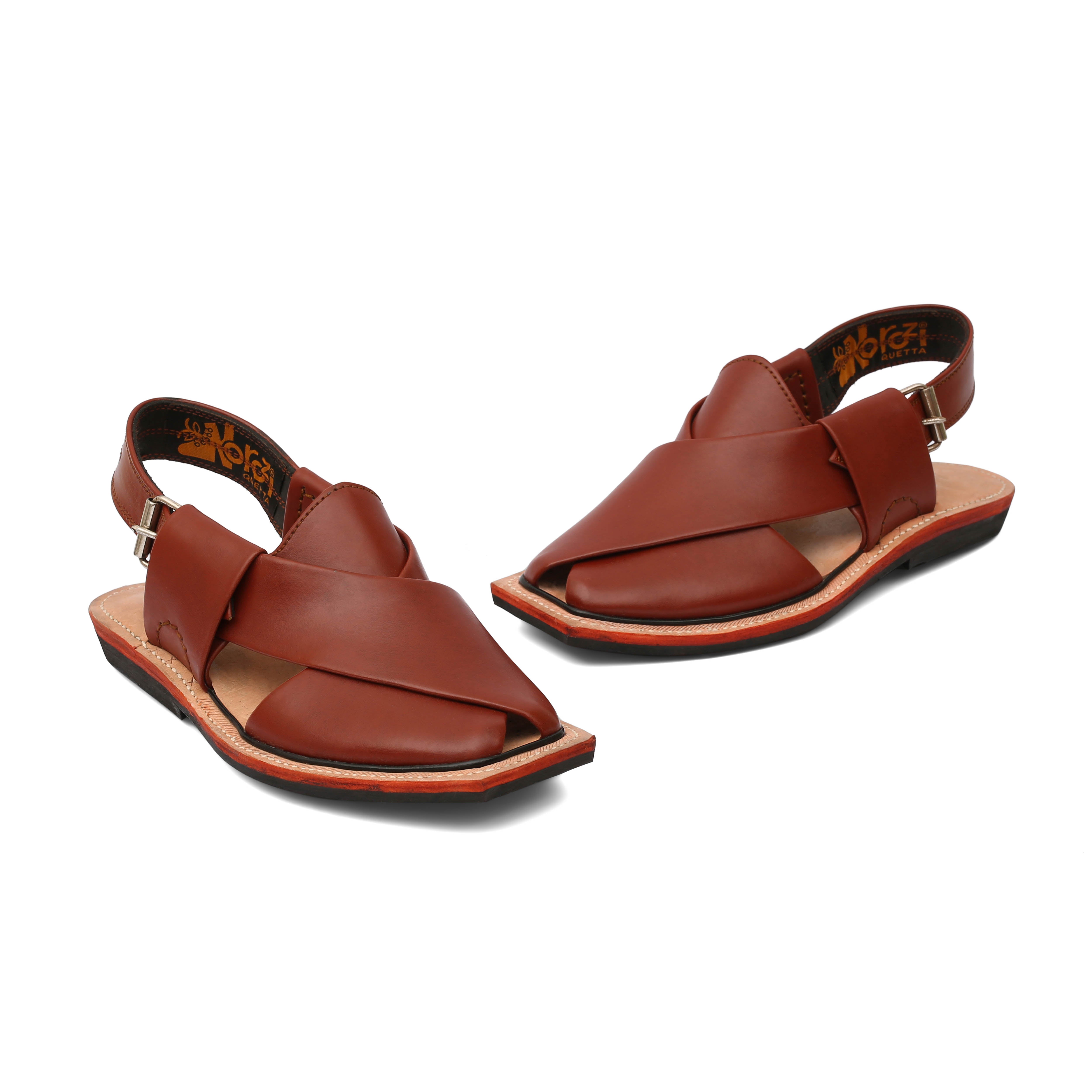 Single Sole Plain Brown Norozi