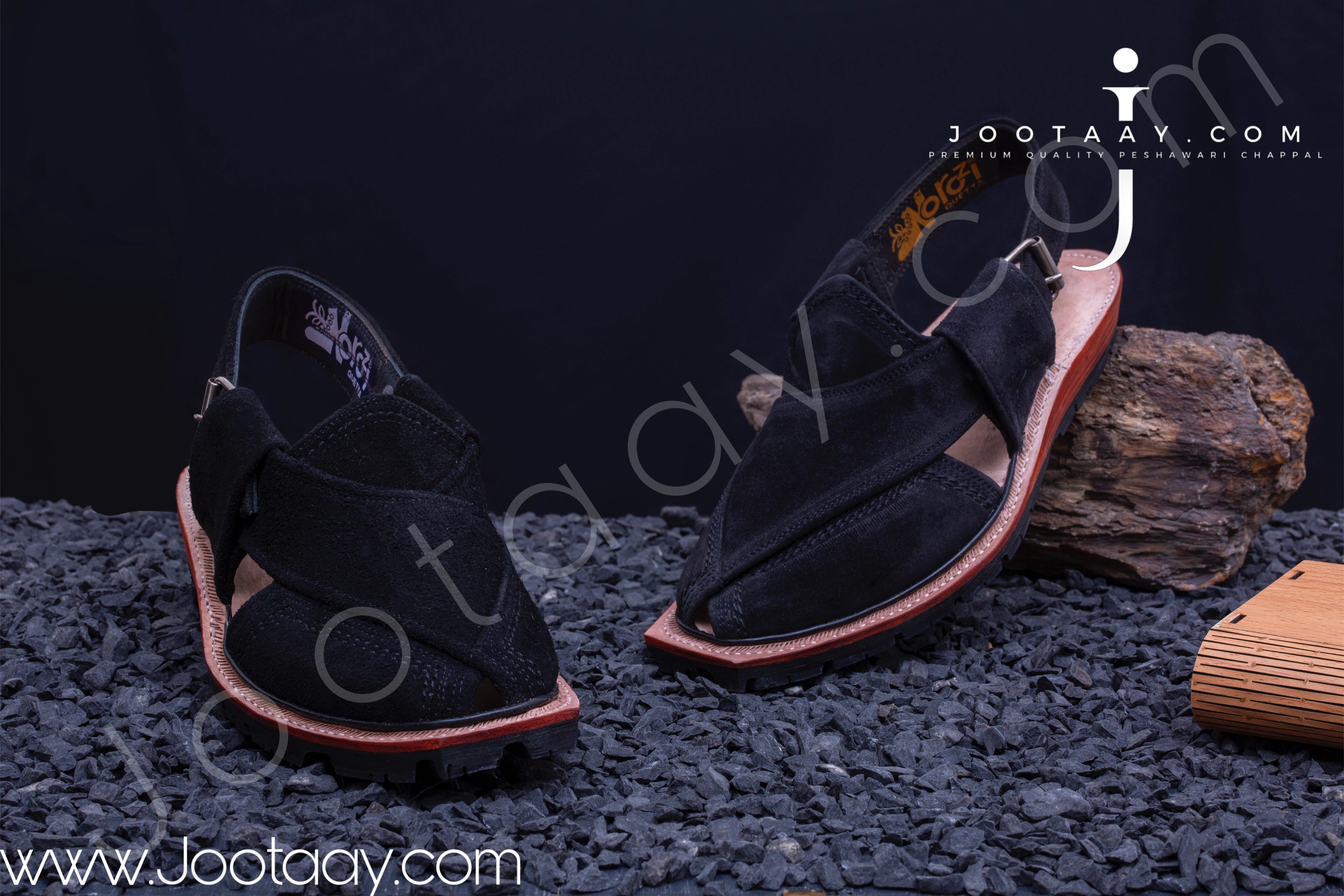 Jootaay® Double Sole Sabir Black Norozi