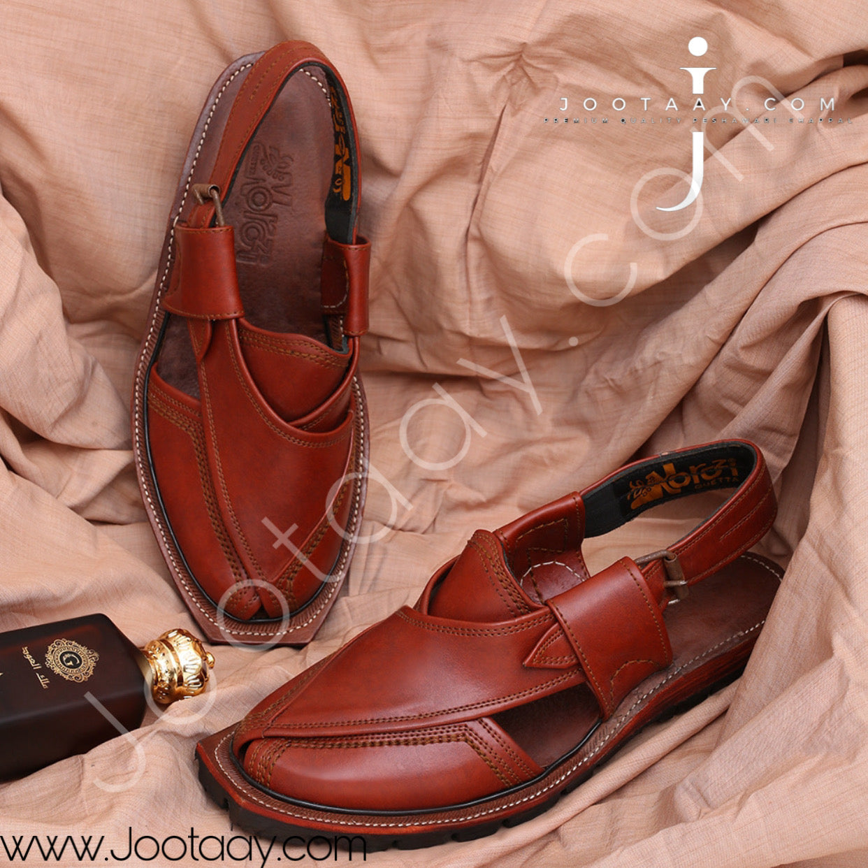 Jootaay® Double Sole Premium All Brown Norozi