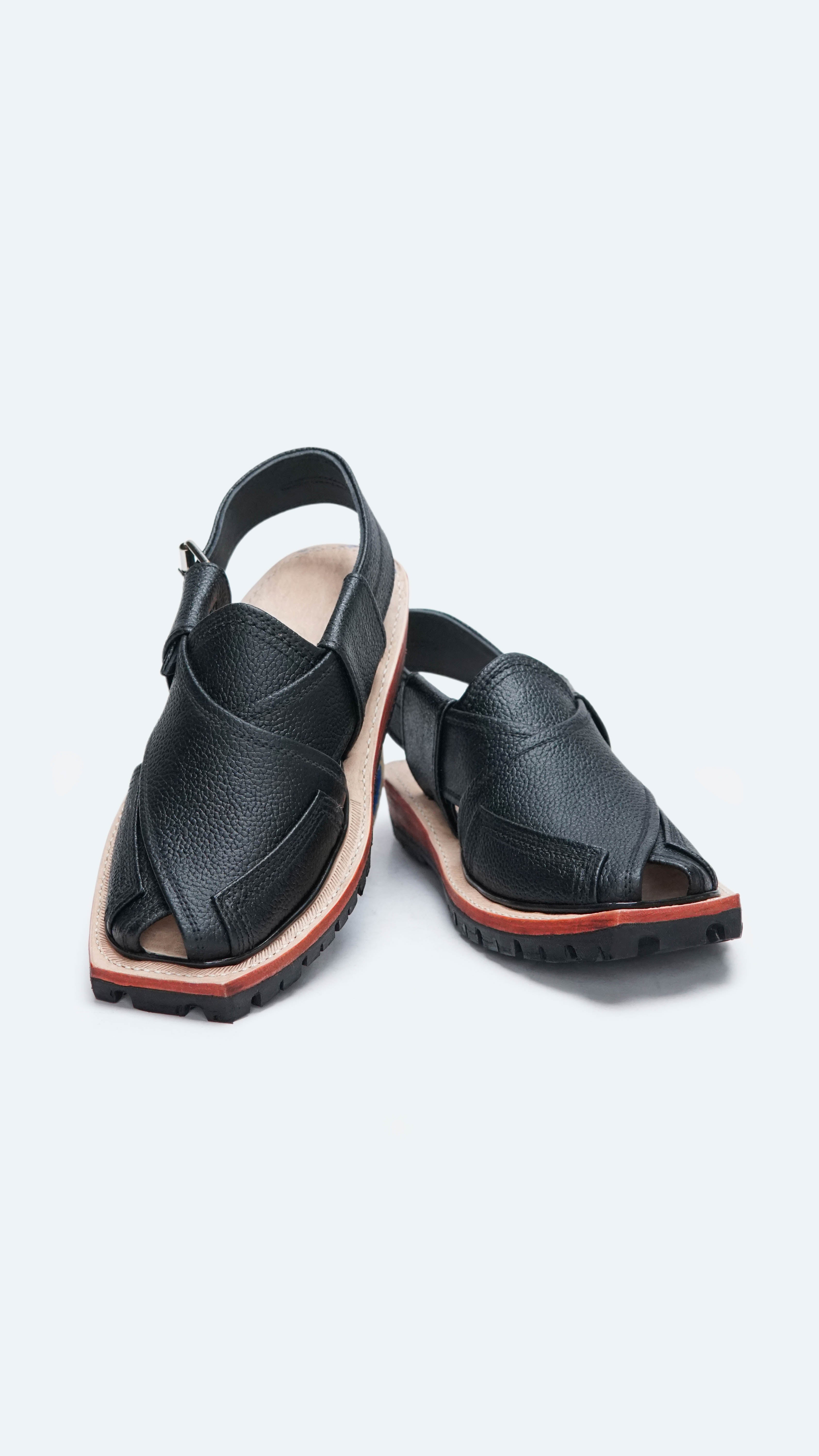 Double Sole Saadat Black Danedar