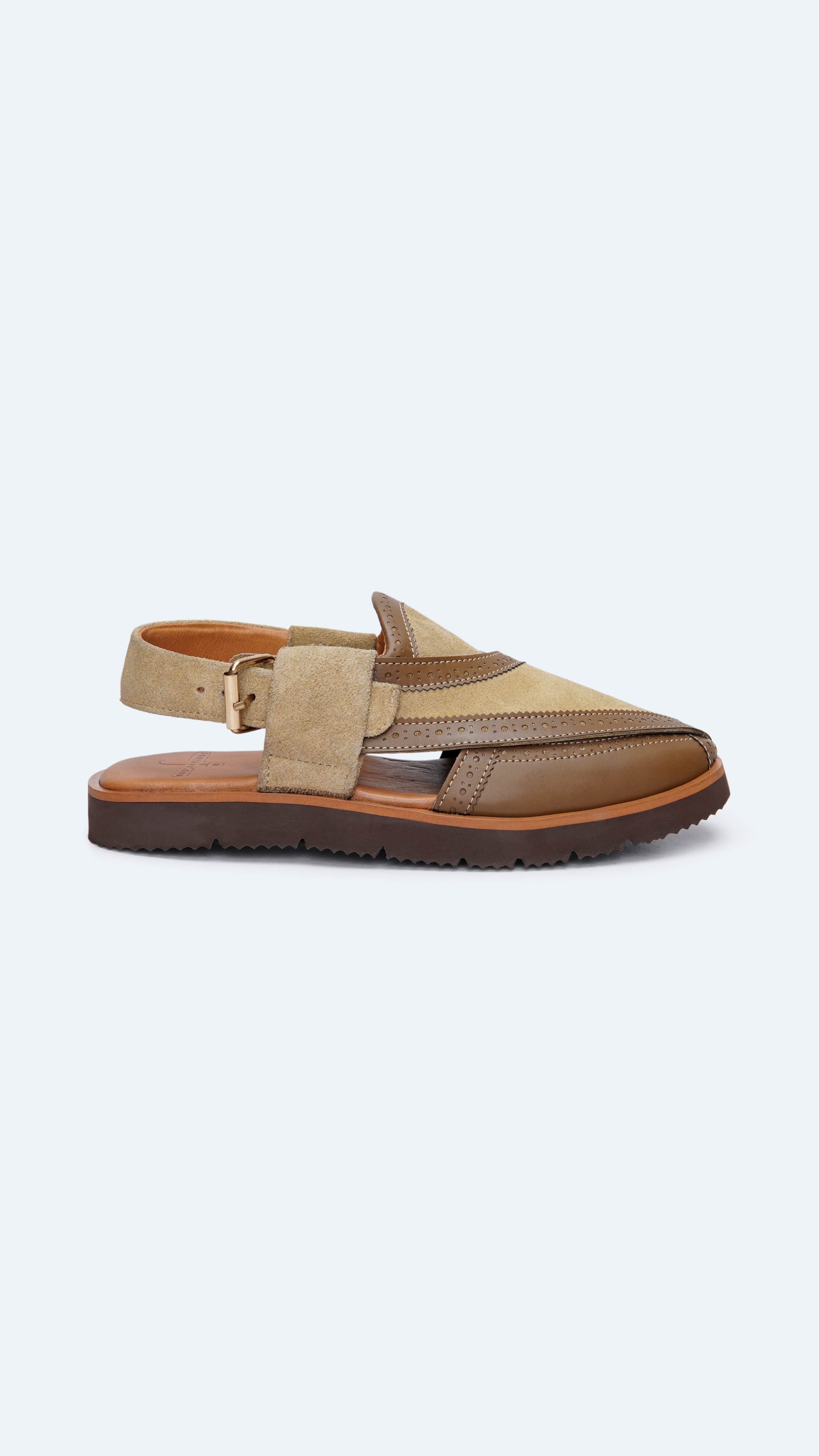 Suede Camel Formal Peshawari