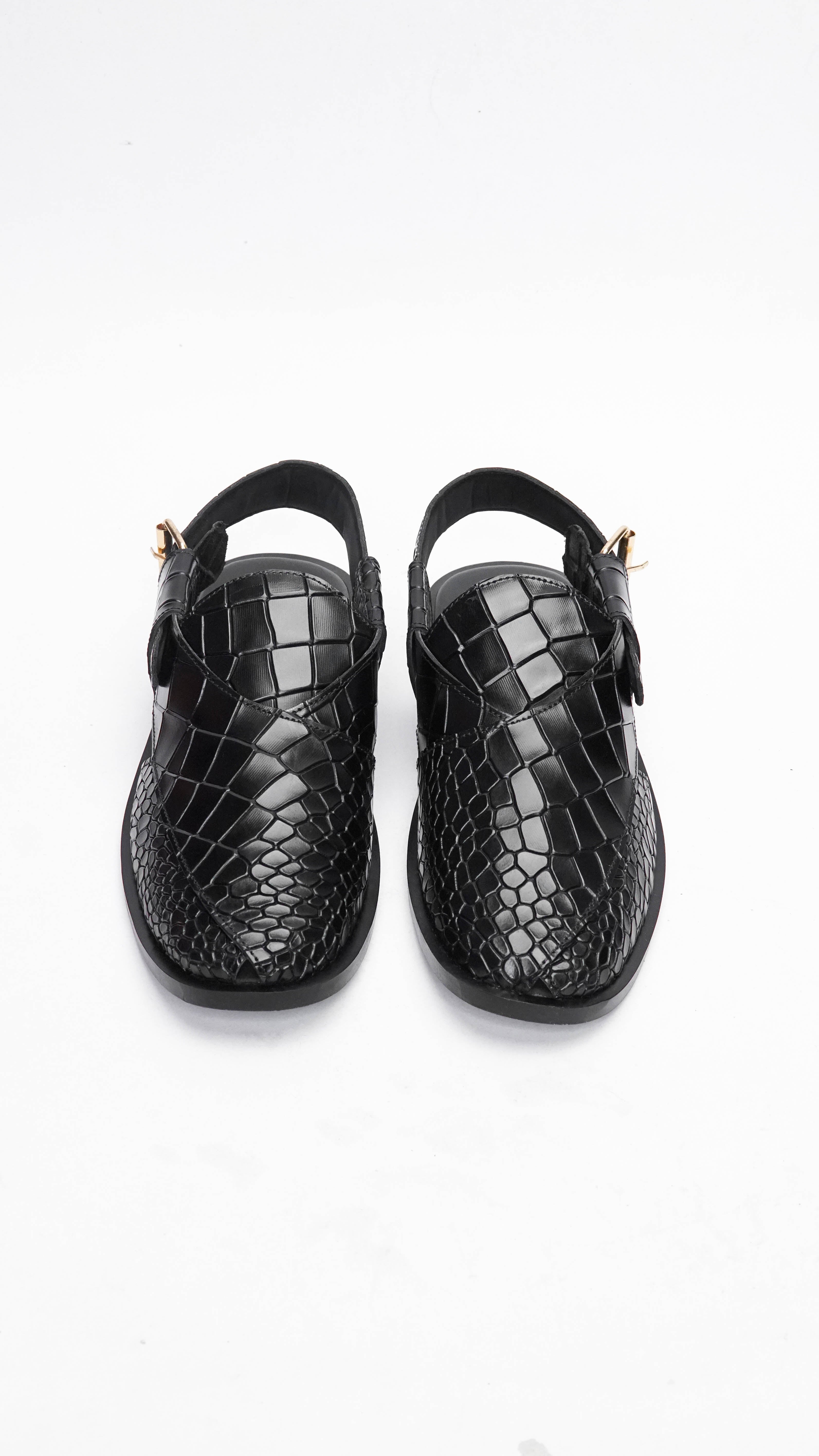 Black Crocodile Formal Peshawari