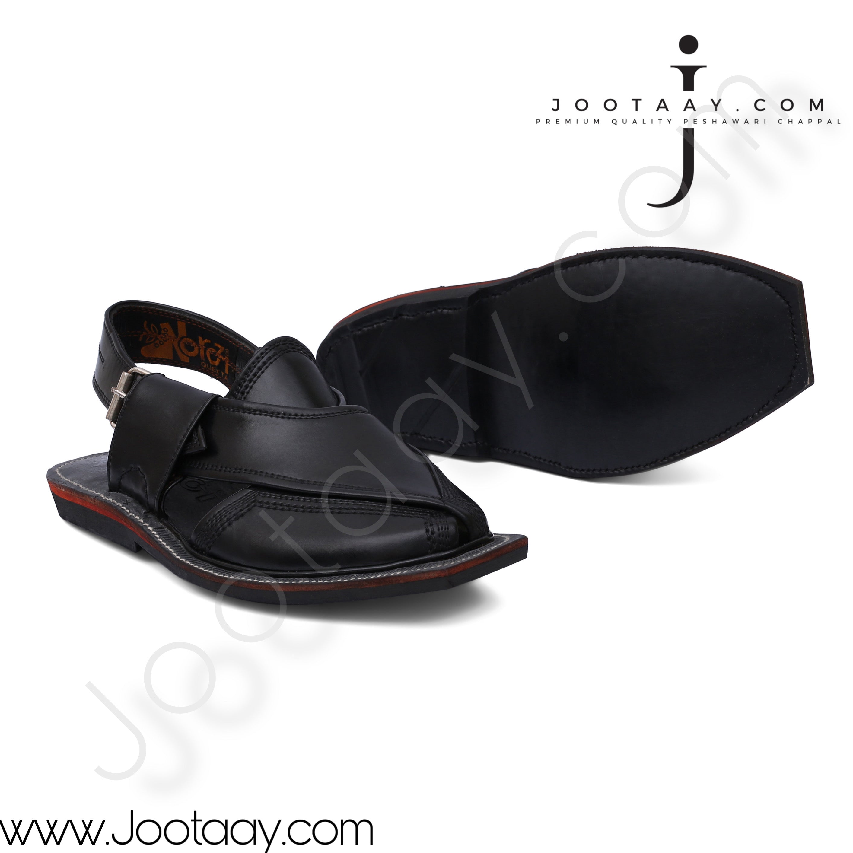 Jootaay® Single Sole Premium Black Norozi