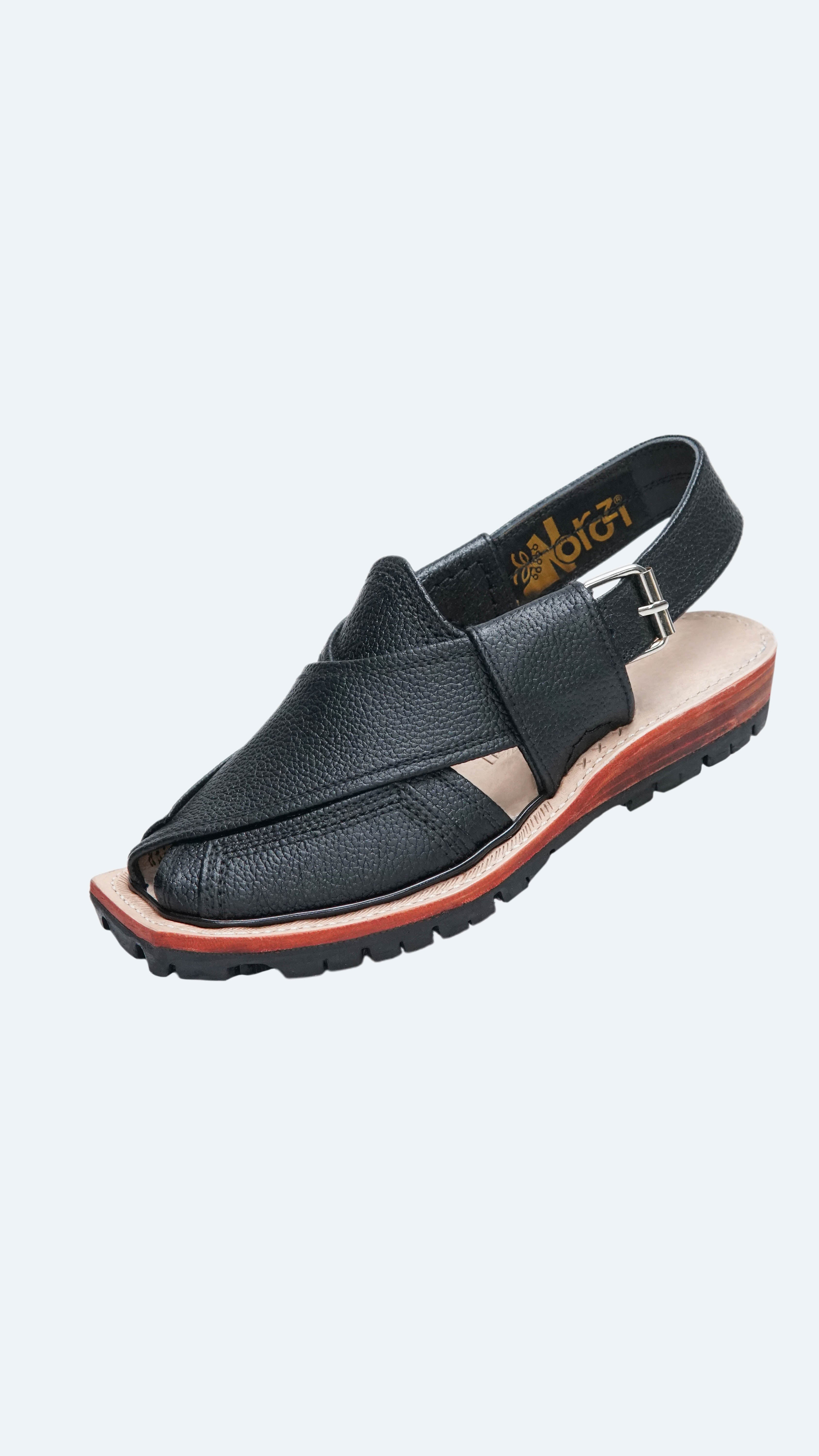 Double Sole Saadat Black Danedar