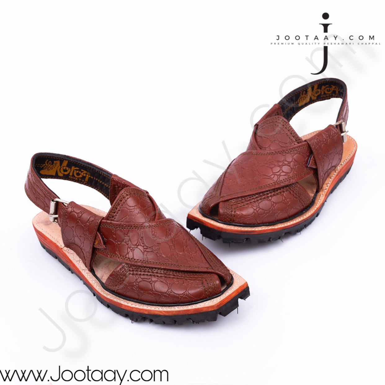 Jootaay® Double Sole Dotted Brown Norozi