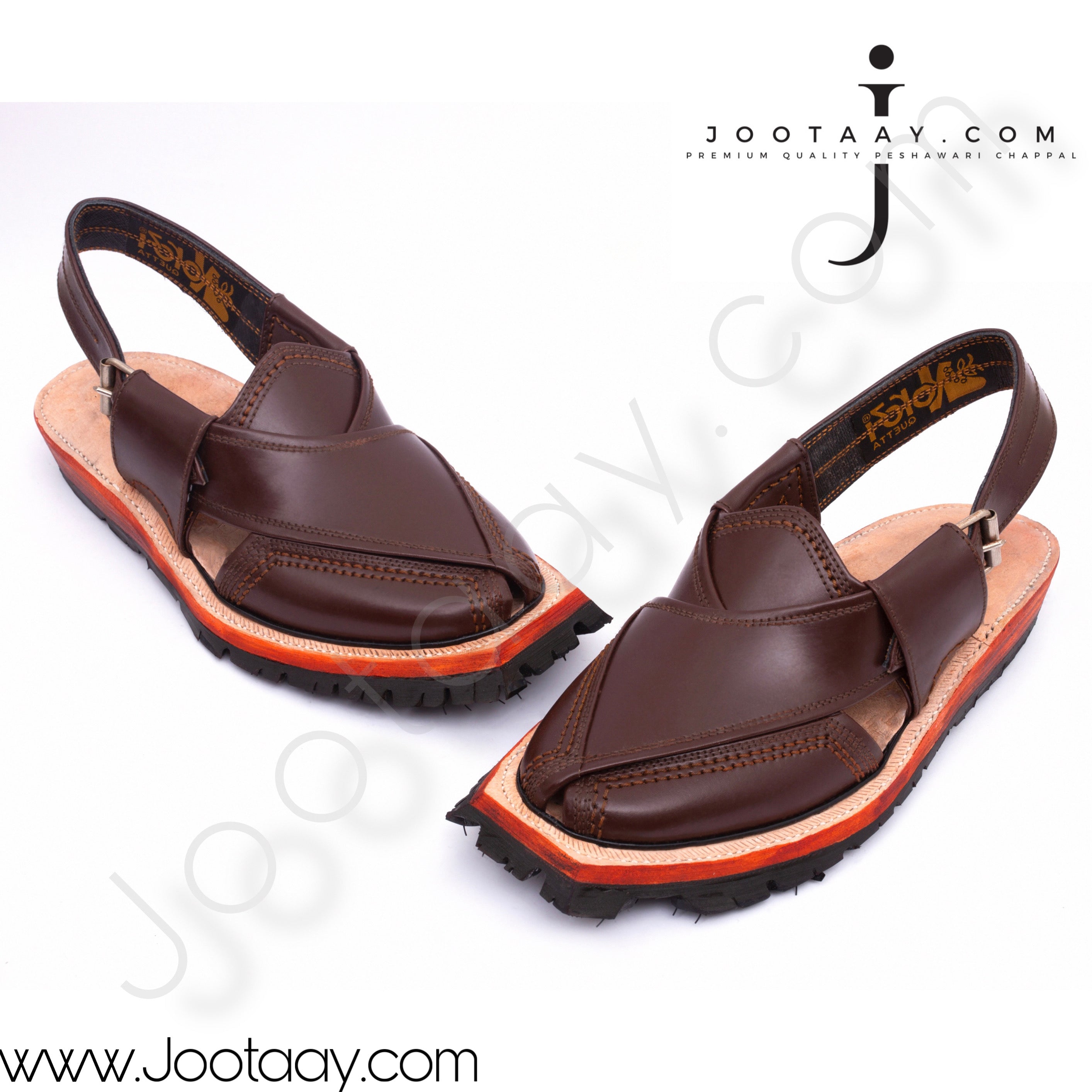 Jootaay®  Double Wide Sole Dark Brown Norozi