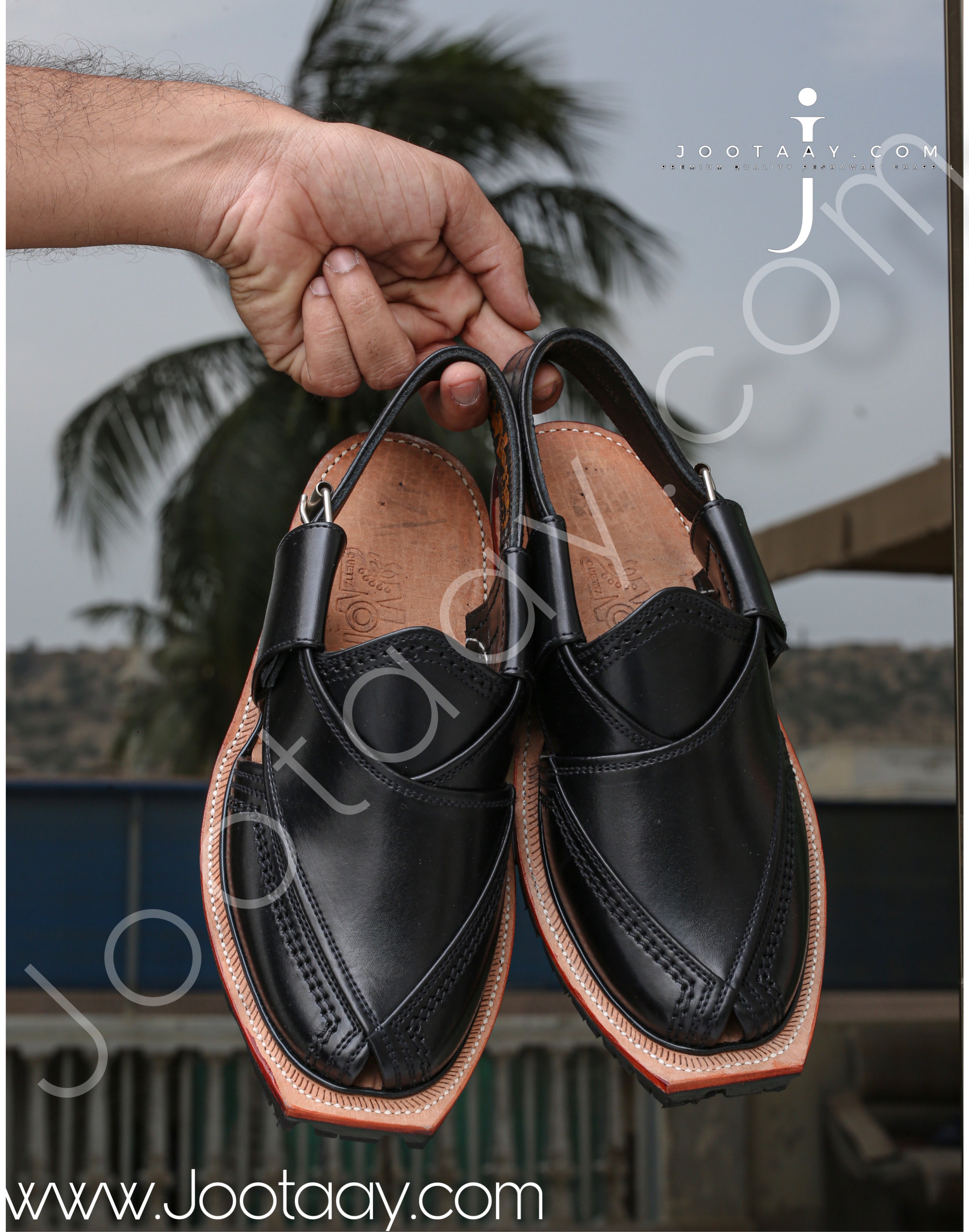 Jootaay® Double Sole Black Norozi