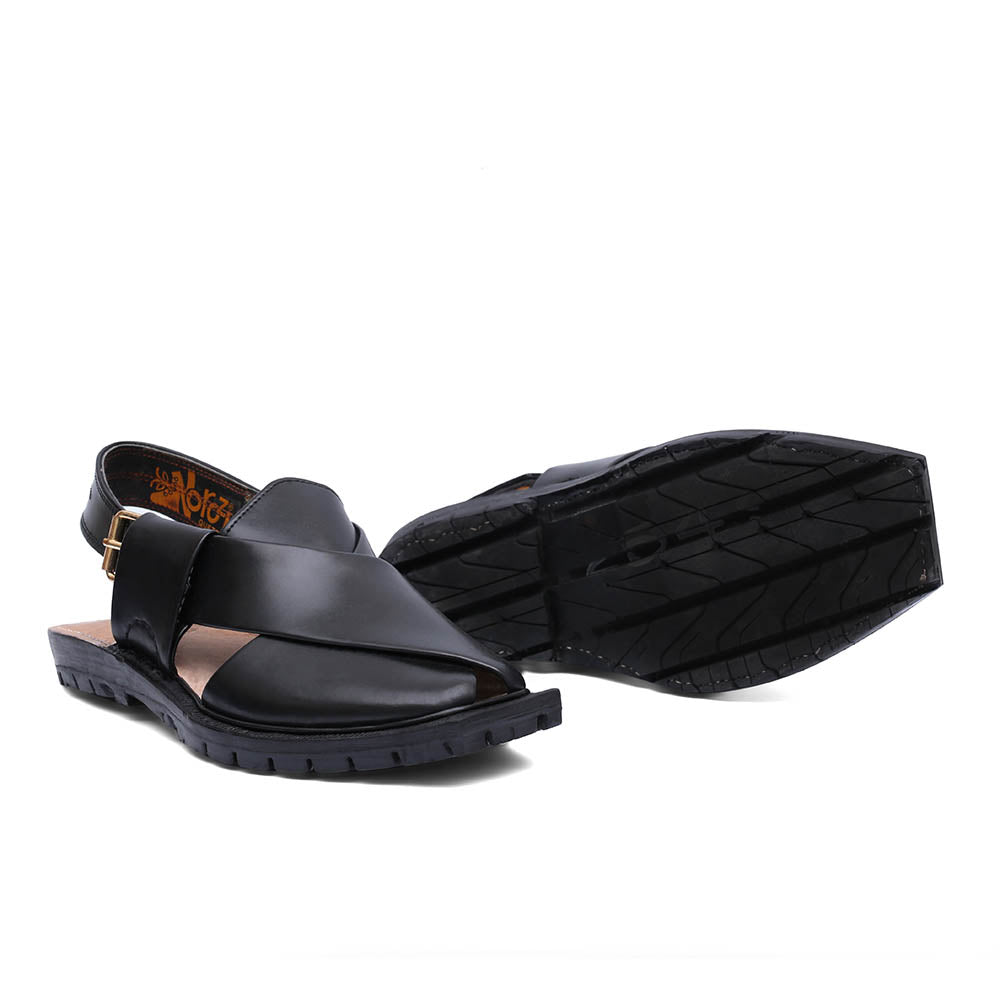 Double Sole Plain Jet Black Norozi