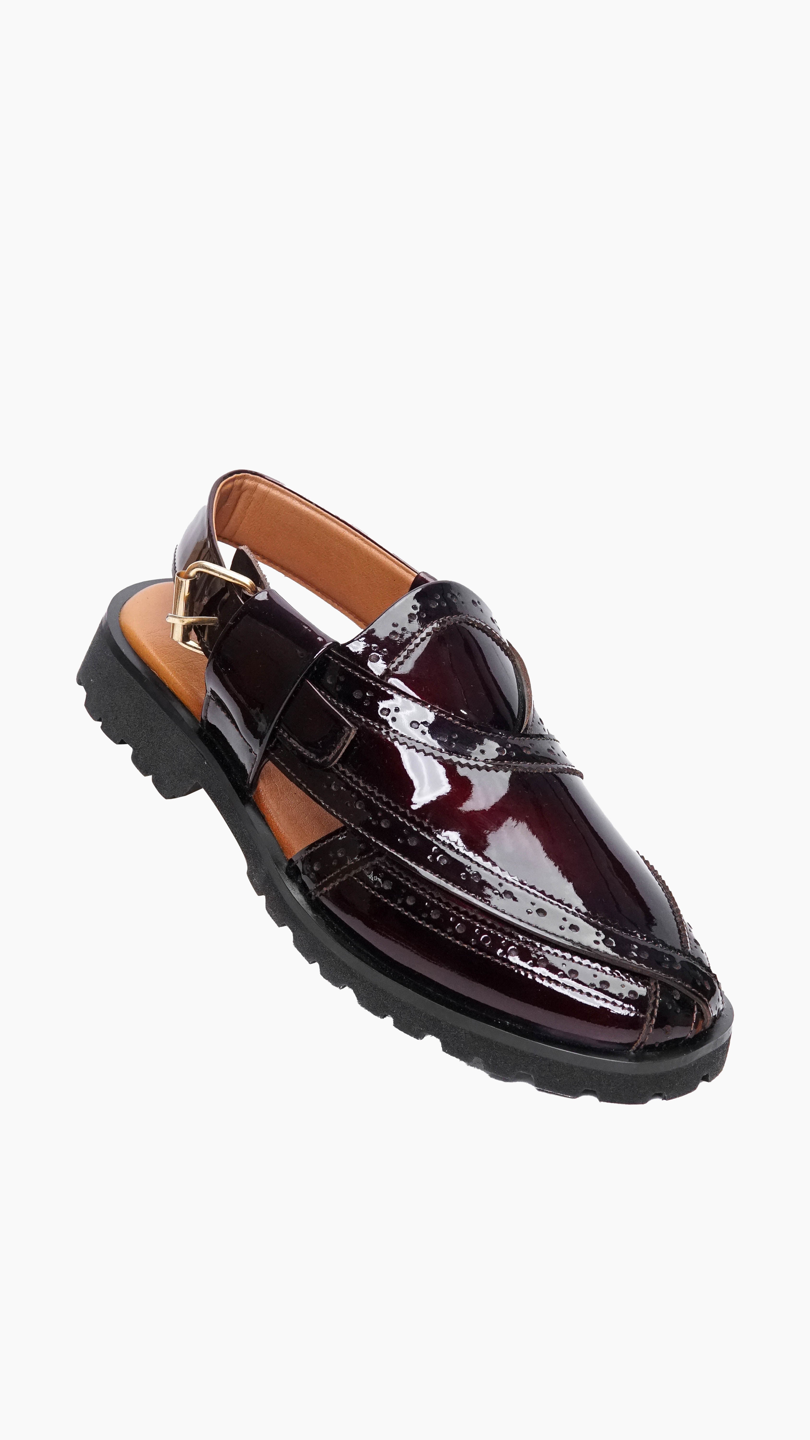 Oxblood Punched Formal Peshawari