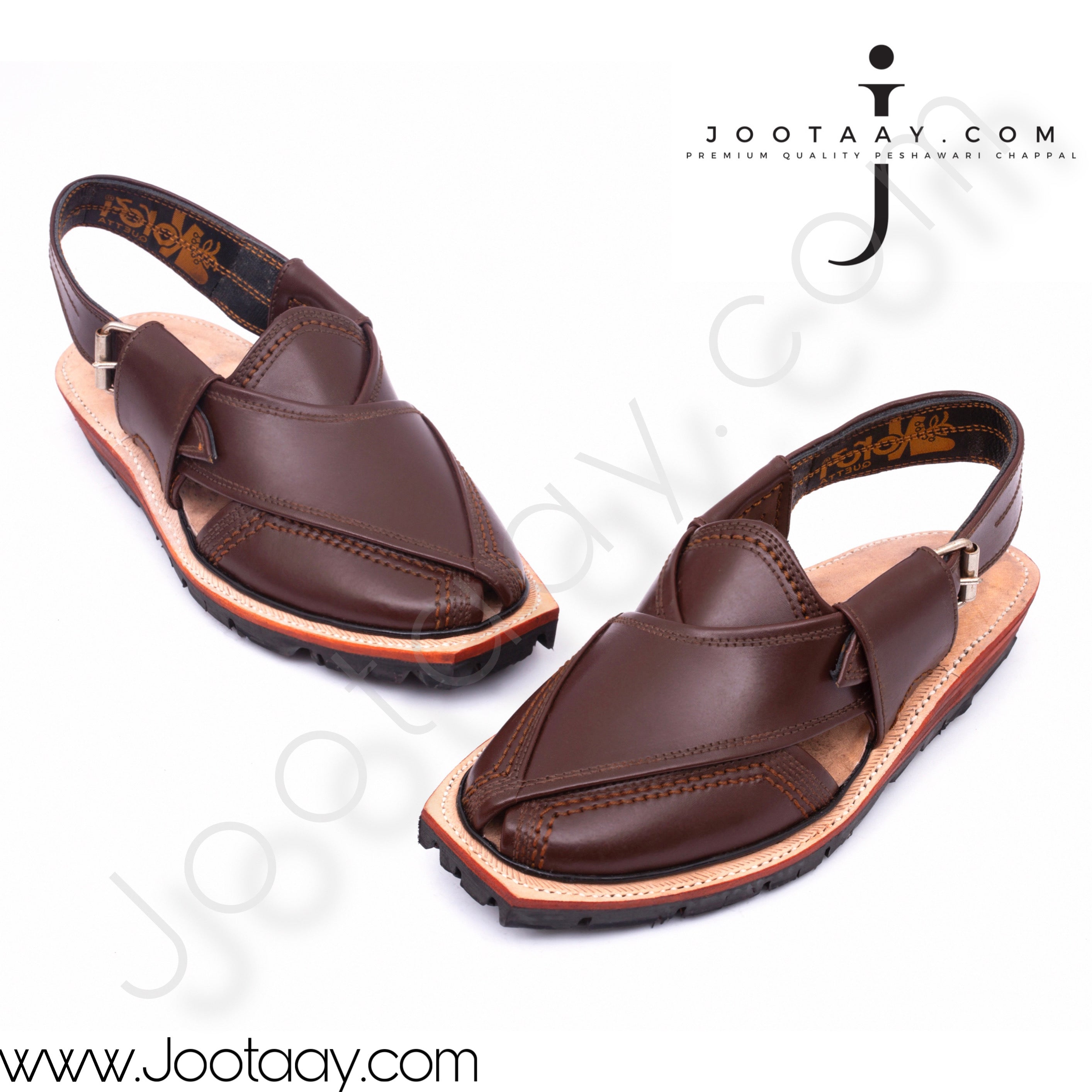 Jootaay® Double Sole Dark Brown Norozi