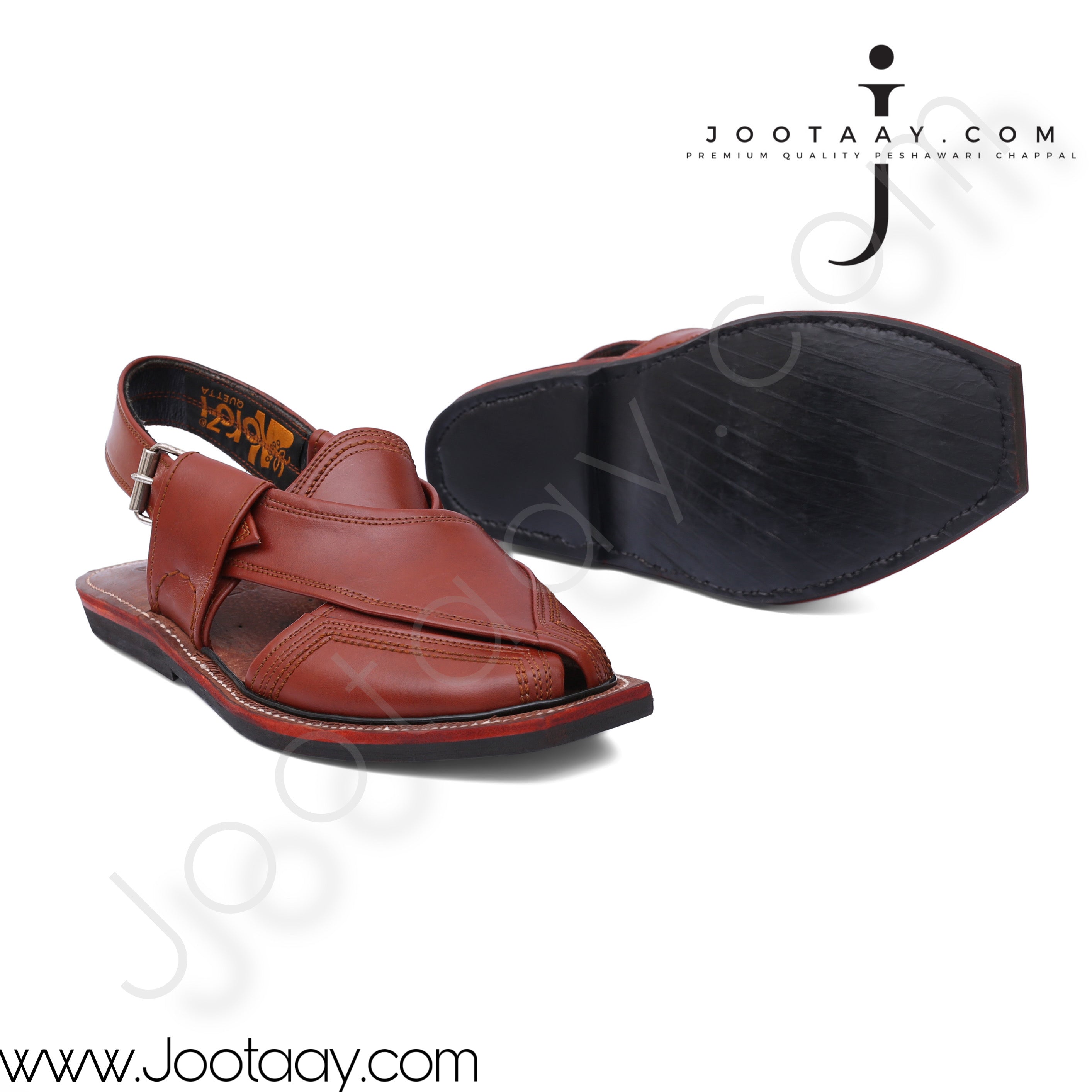 Jootaay® Single Sole Premium All Brown Norozi