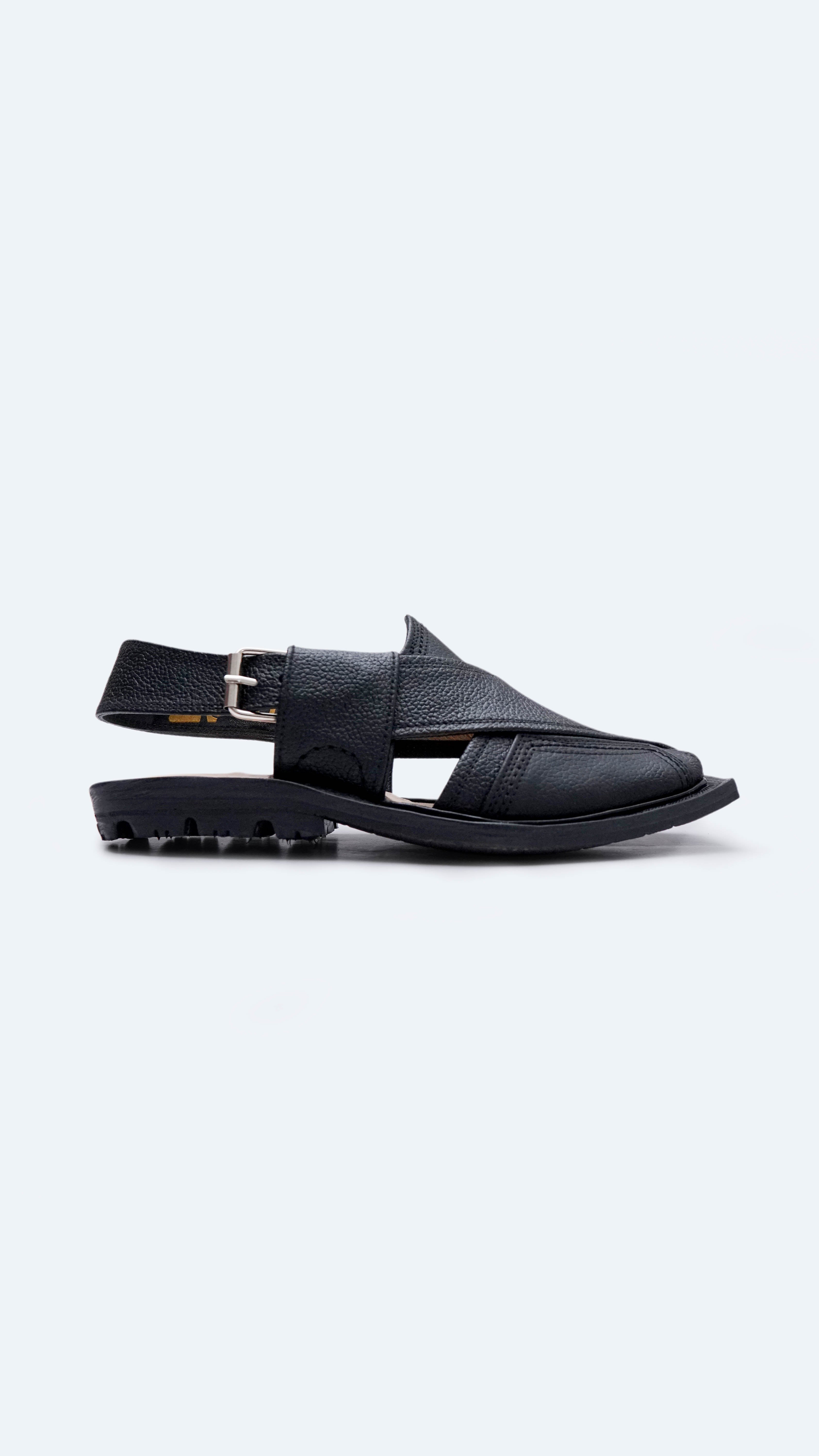 Single Sole Saadat Jet Black Danedar