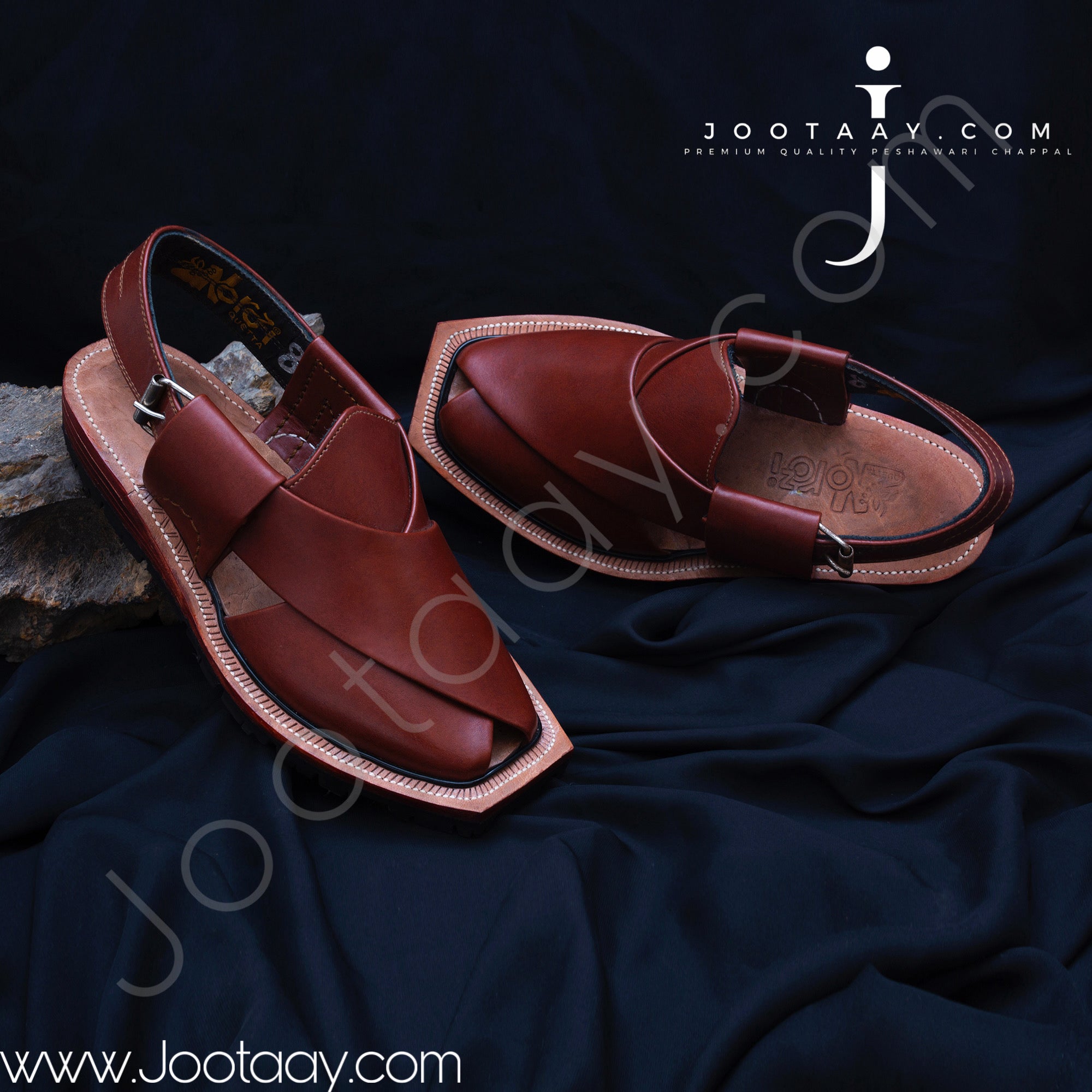 Jootaay® Double Sole Plain Brown Norozi