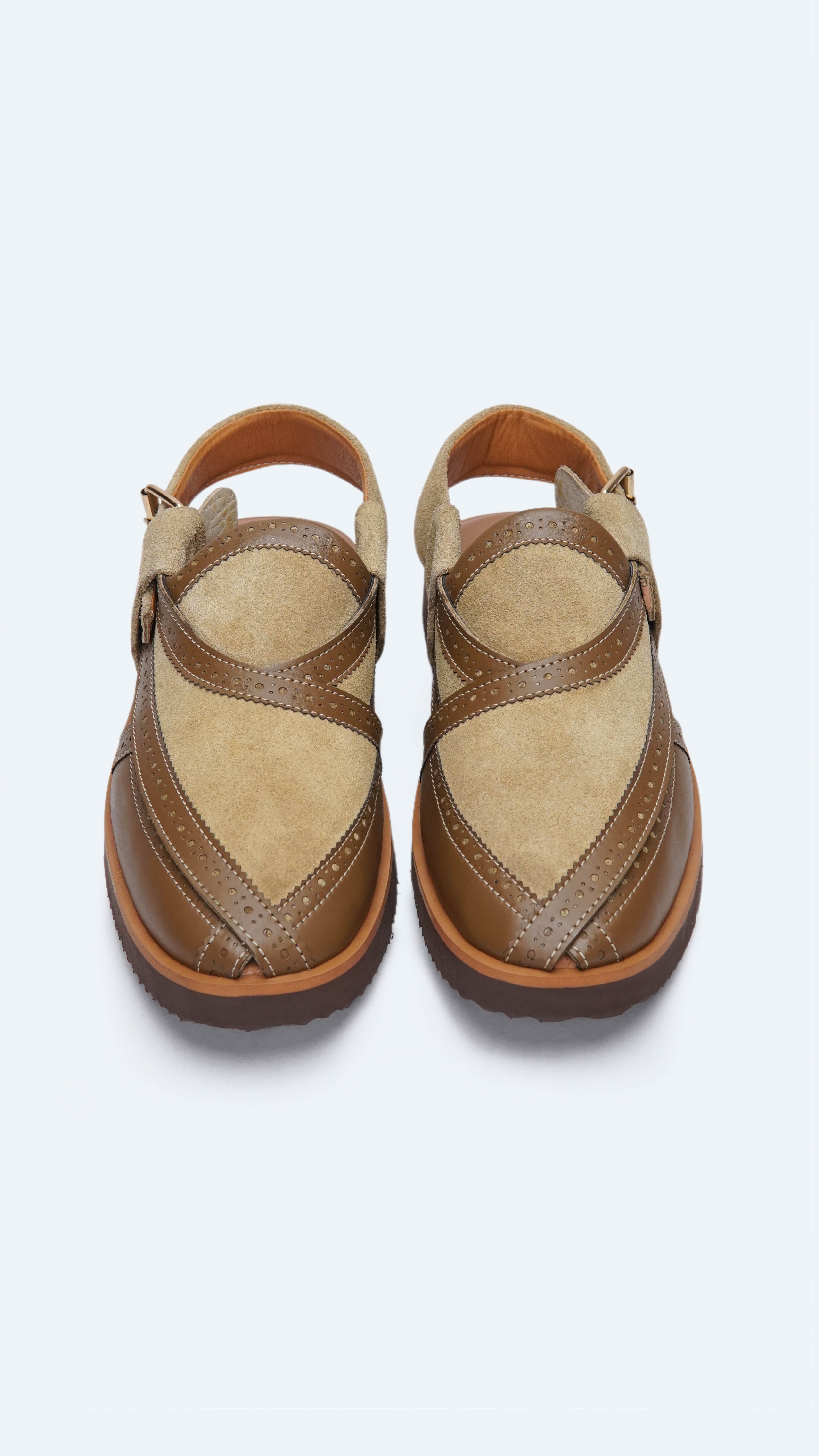 Suede Camel Formal Peshawari