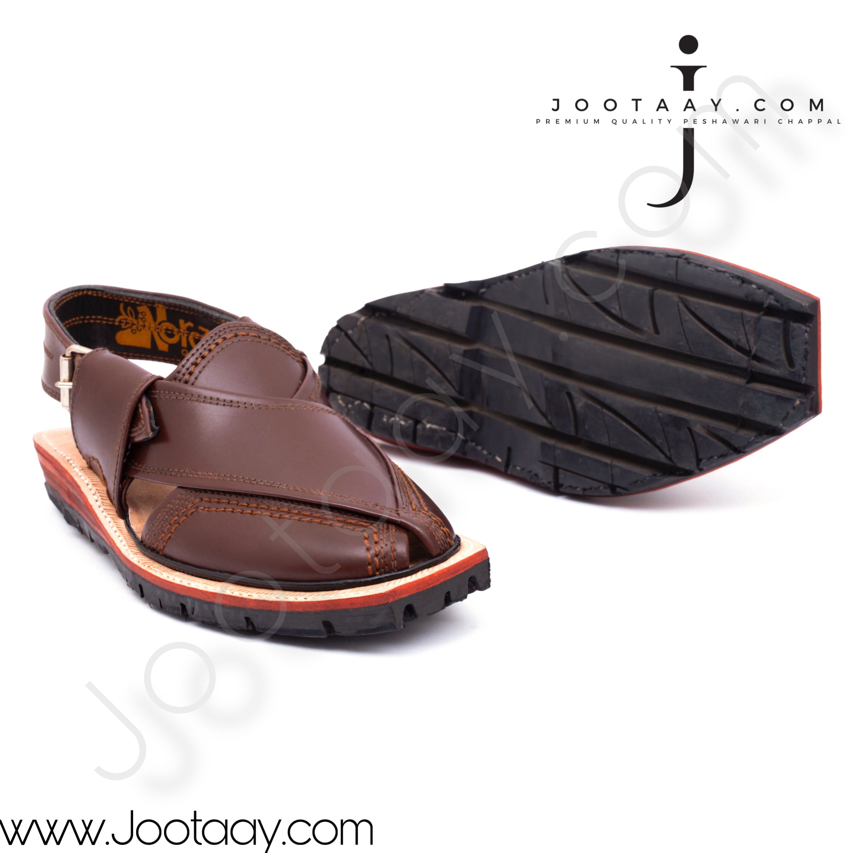 Jootaay® Double Sole Dark Brown Norozi