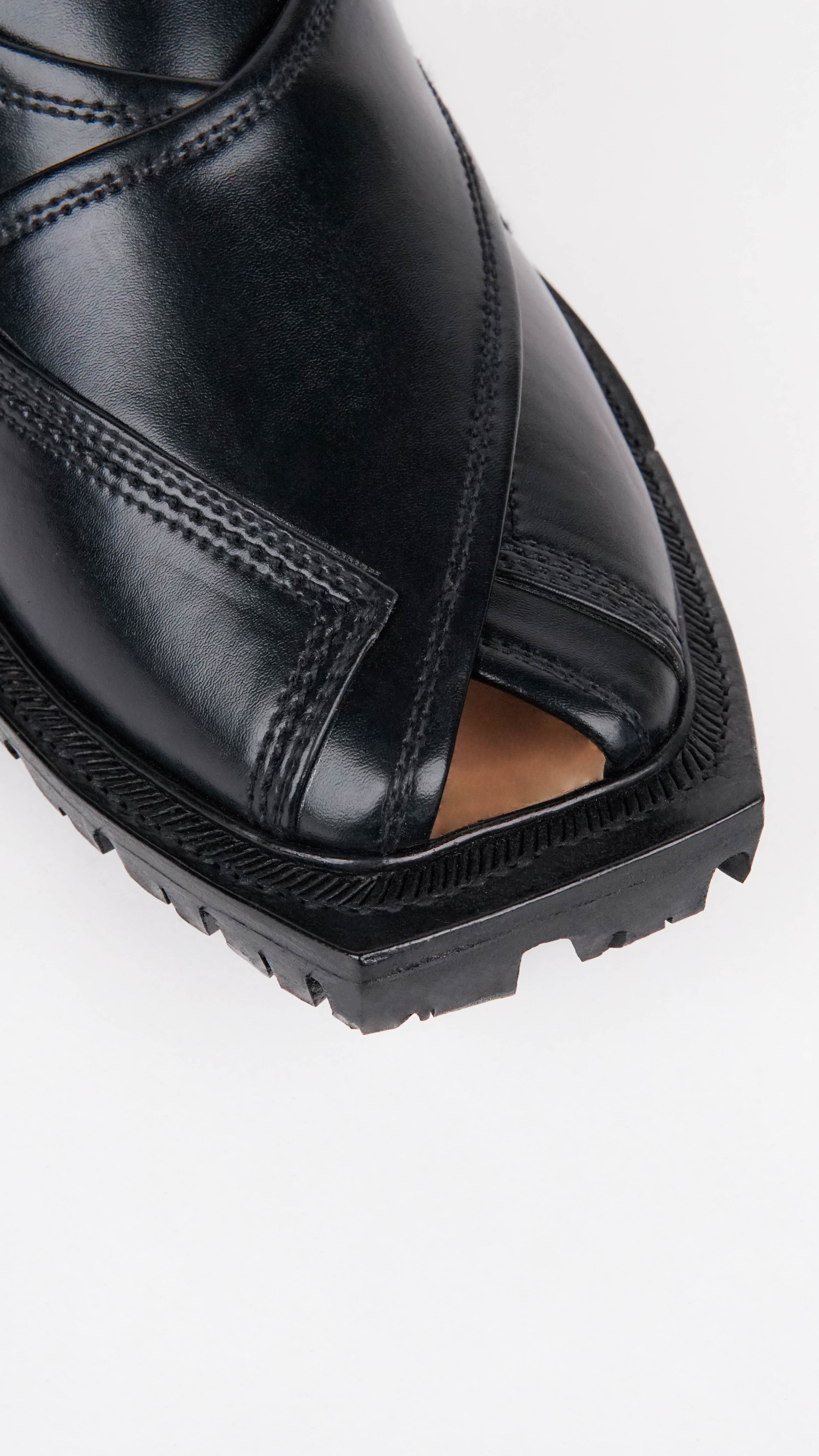 Double Sole Saadat Jet Black