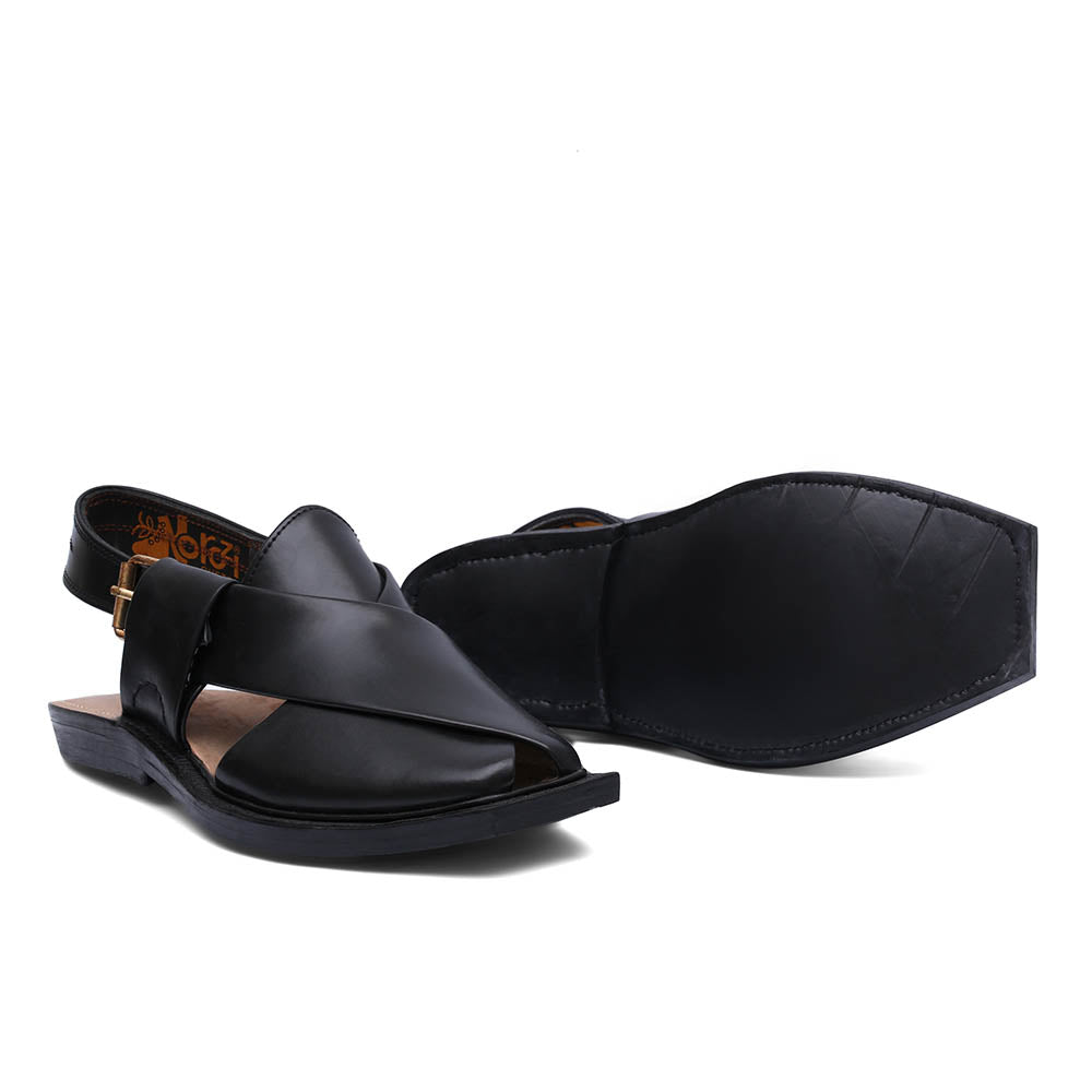 Single Sole Plain Jet Black Norozi