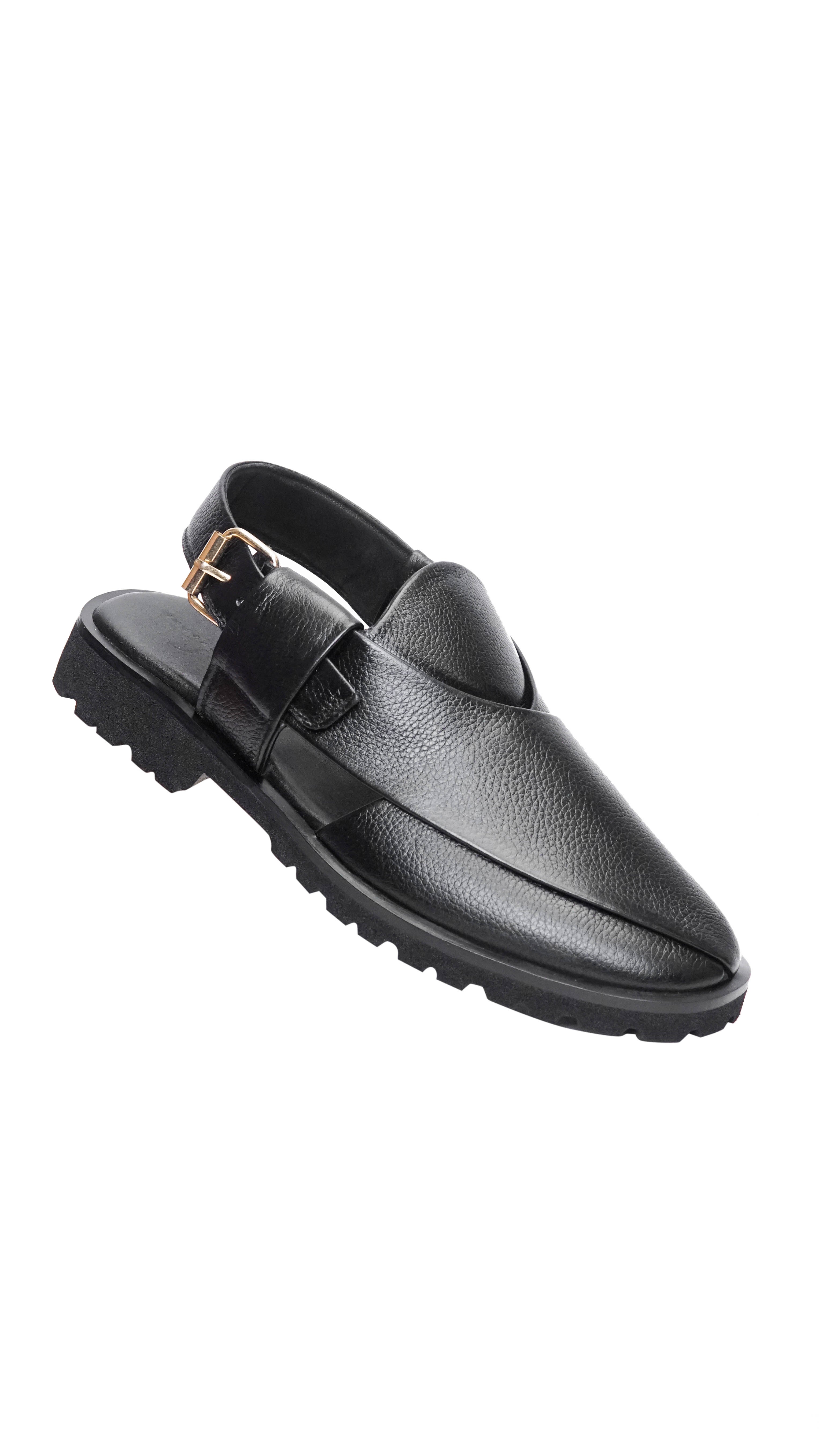 Jet Black Grainy Formal Peshawari
