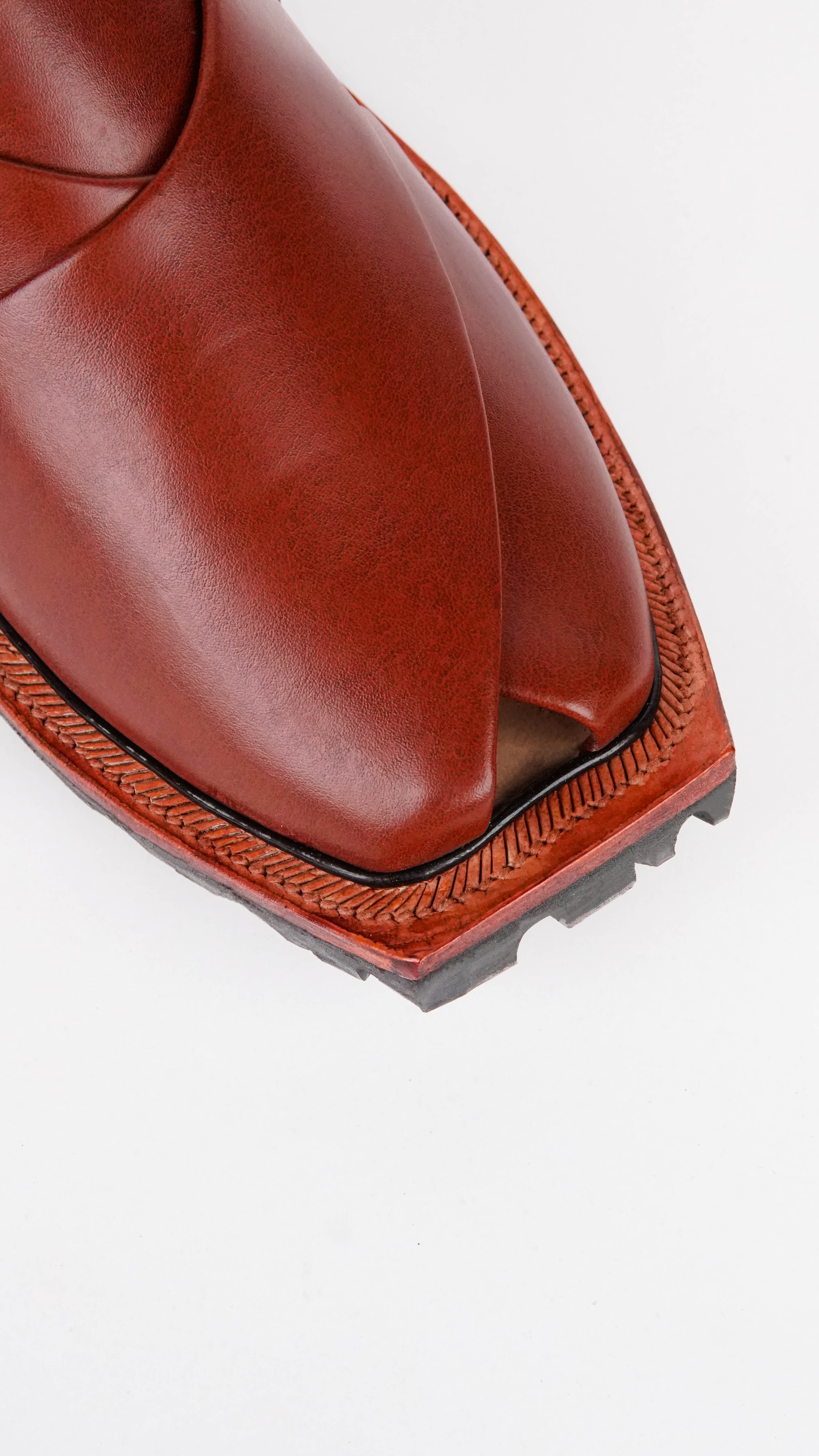 Double Sole Plain Full Brown Norozi