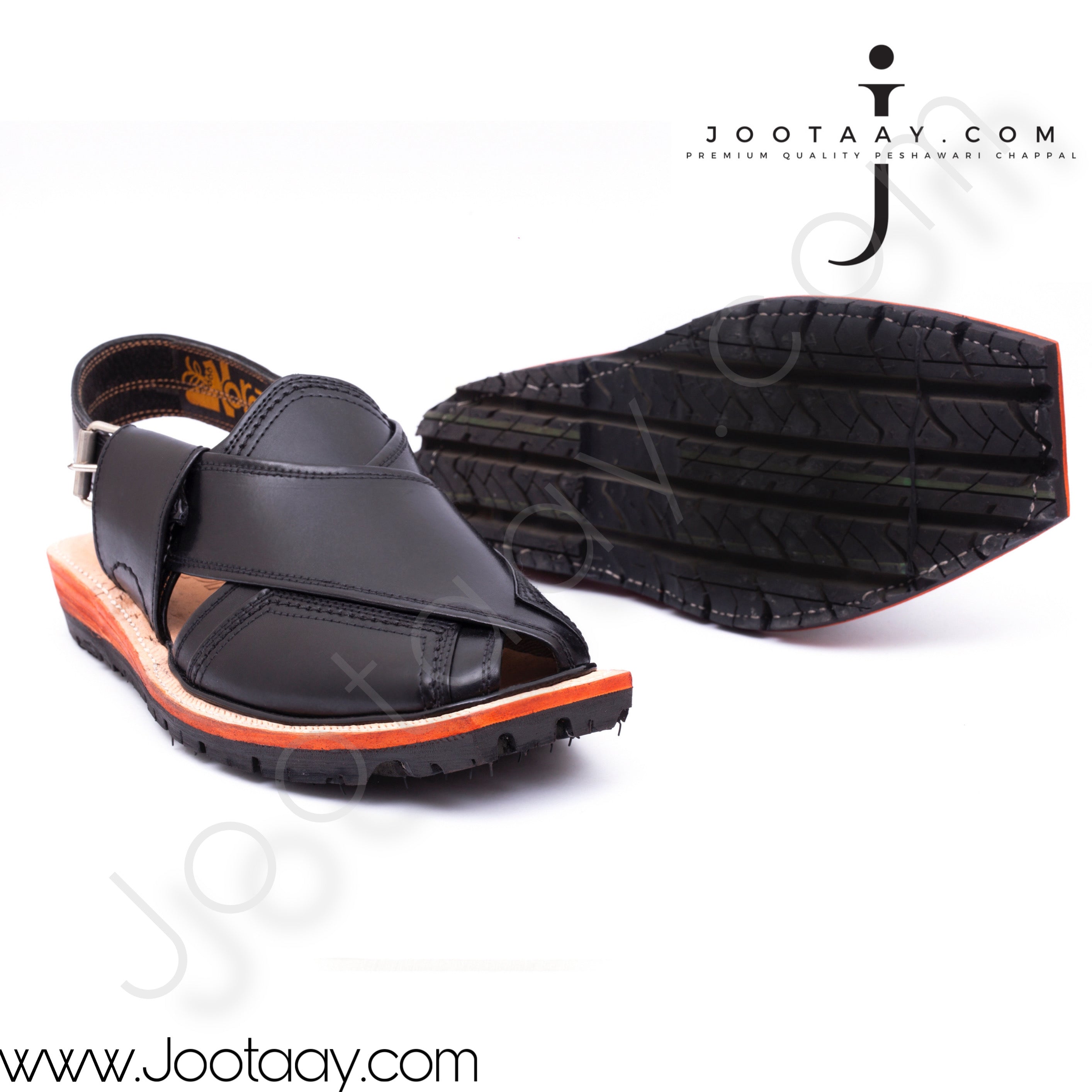 Jootaay® Double Sole Saadat Black Norozi