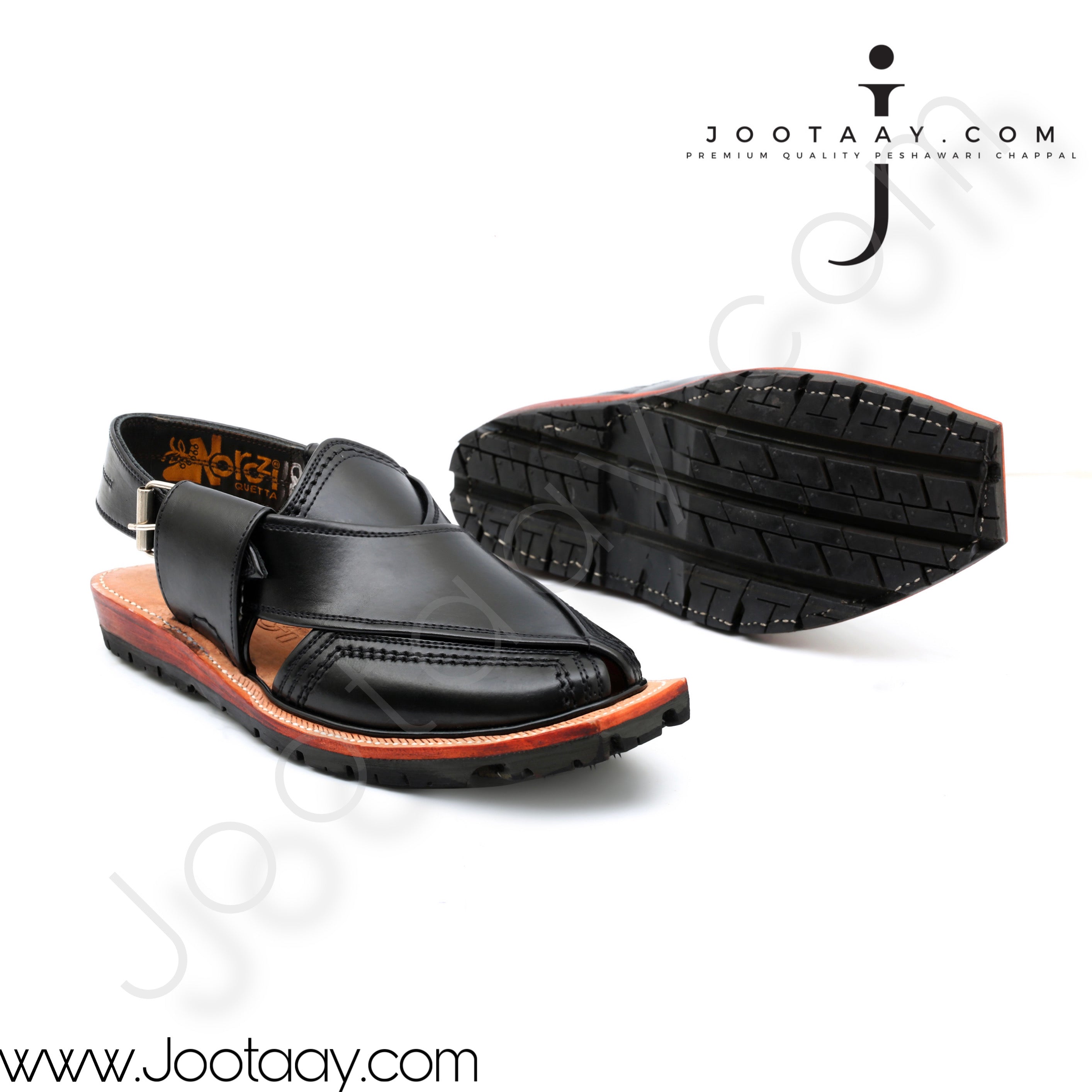 Jootaay® Double Sole Black Norozi