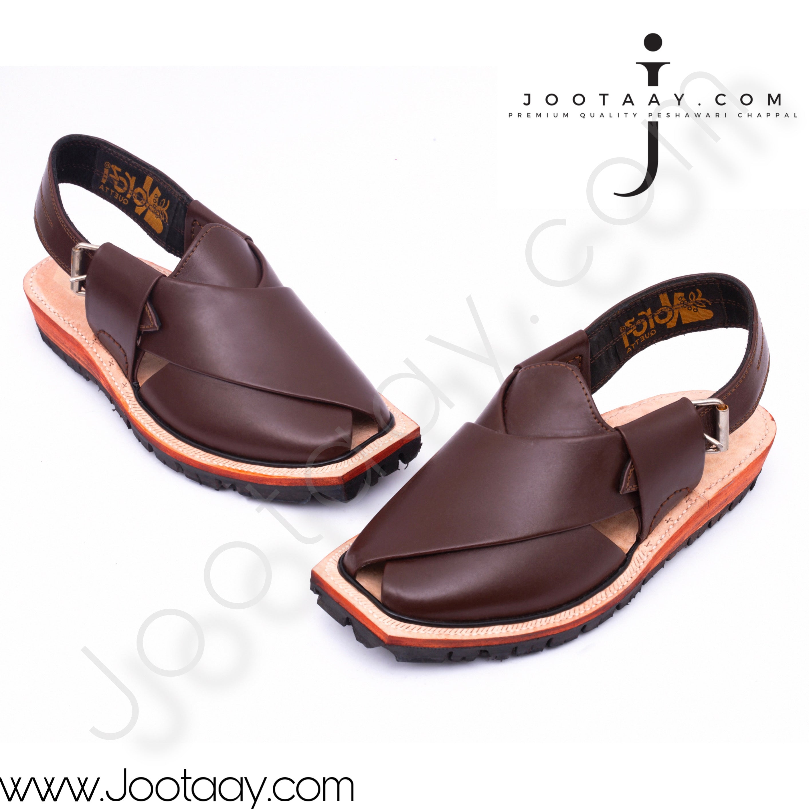 Jootaay® Double Sole Plain Dark Brown  Norozi