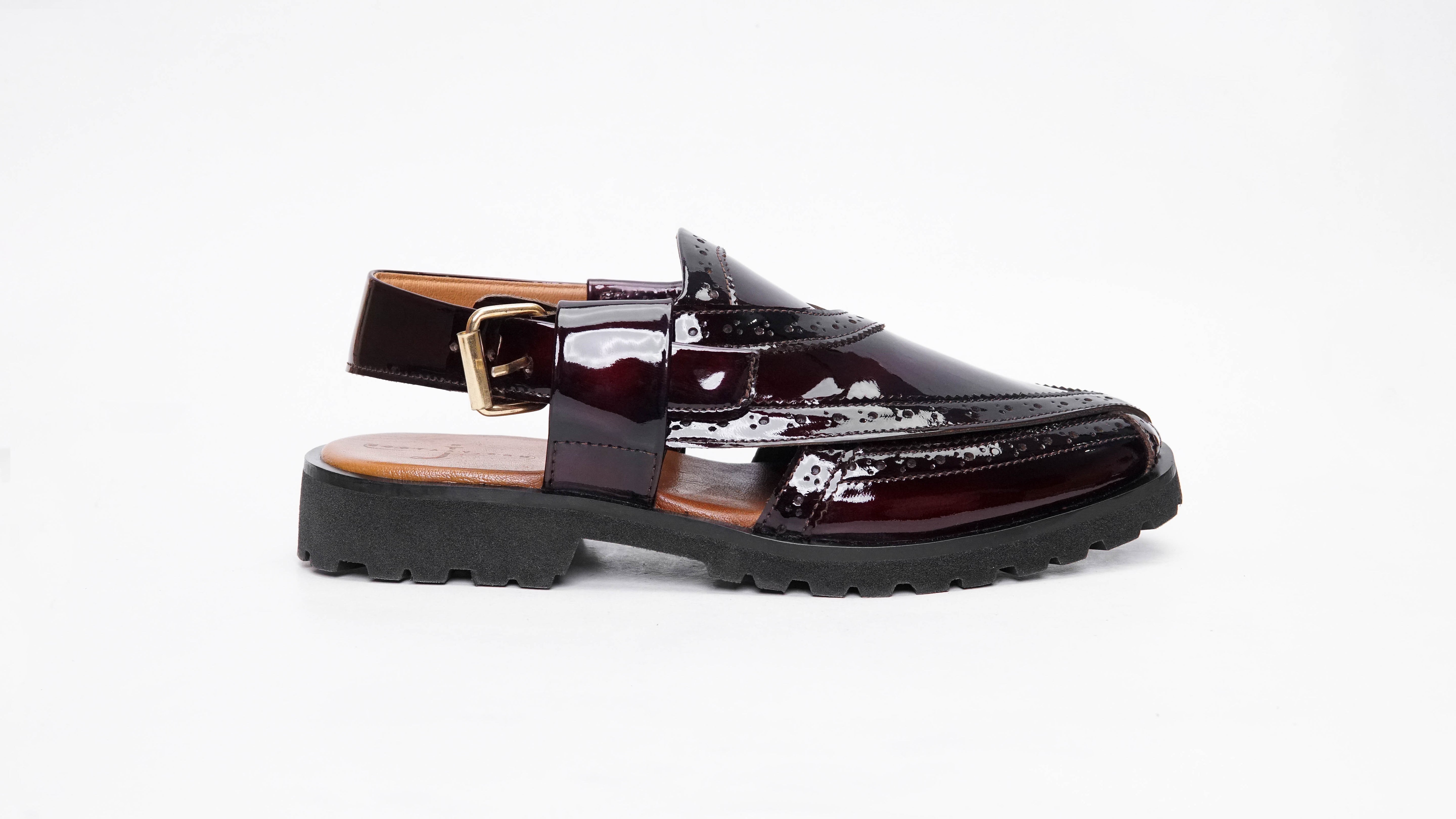 Oxblood Punched Formal Peshawari