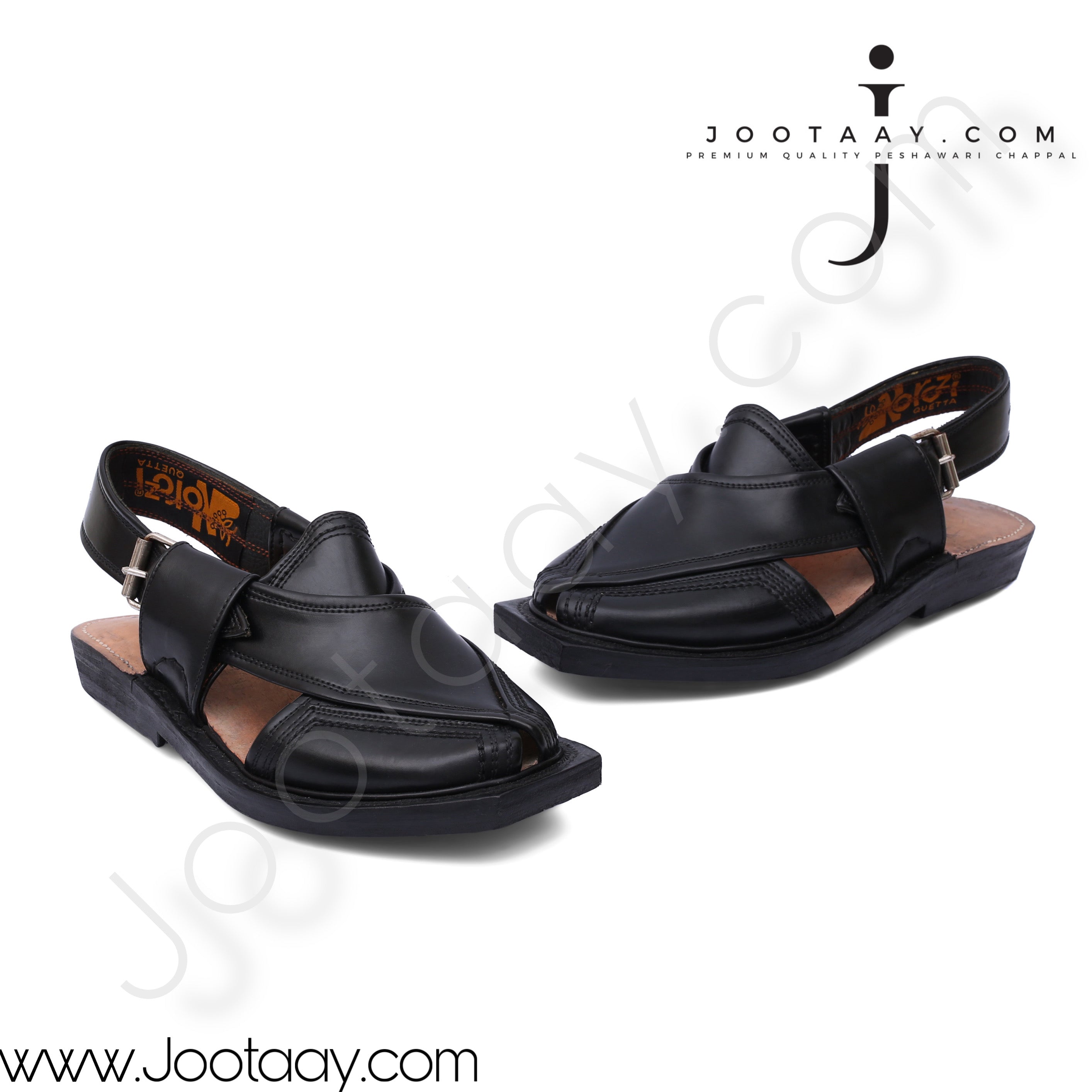 Jootaay® Single Sole Jet Black Norozi