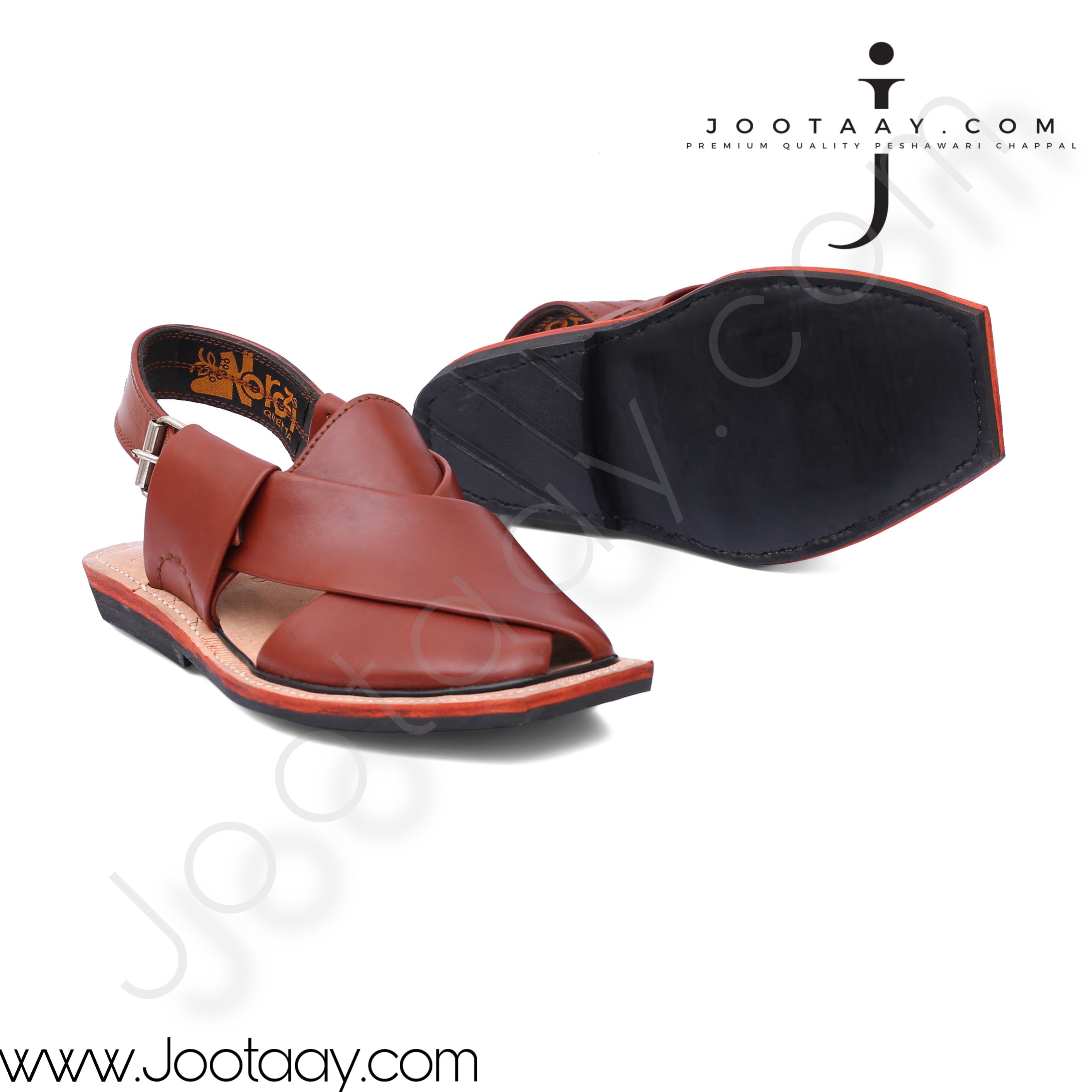 Jootaay® Single Sole Plain Brown Norozi