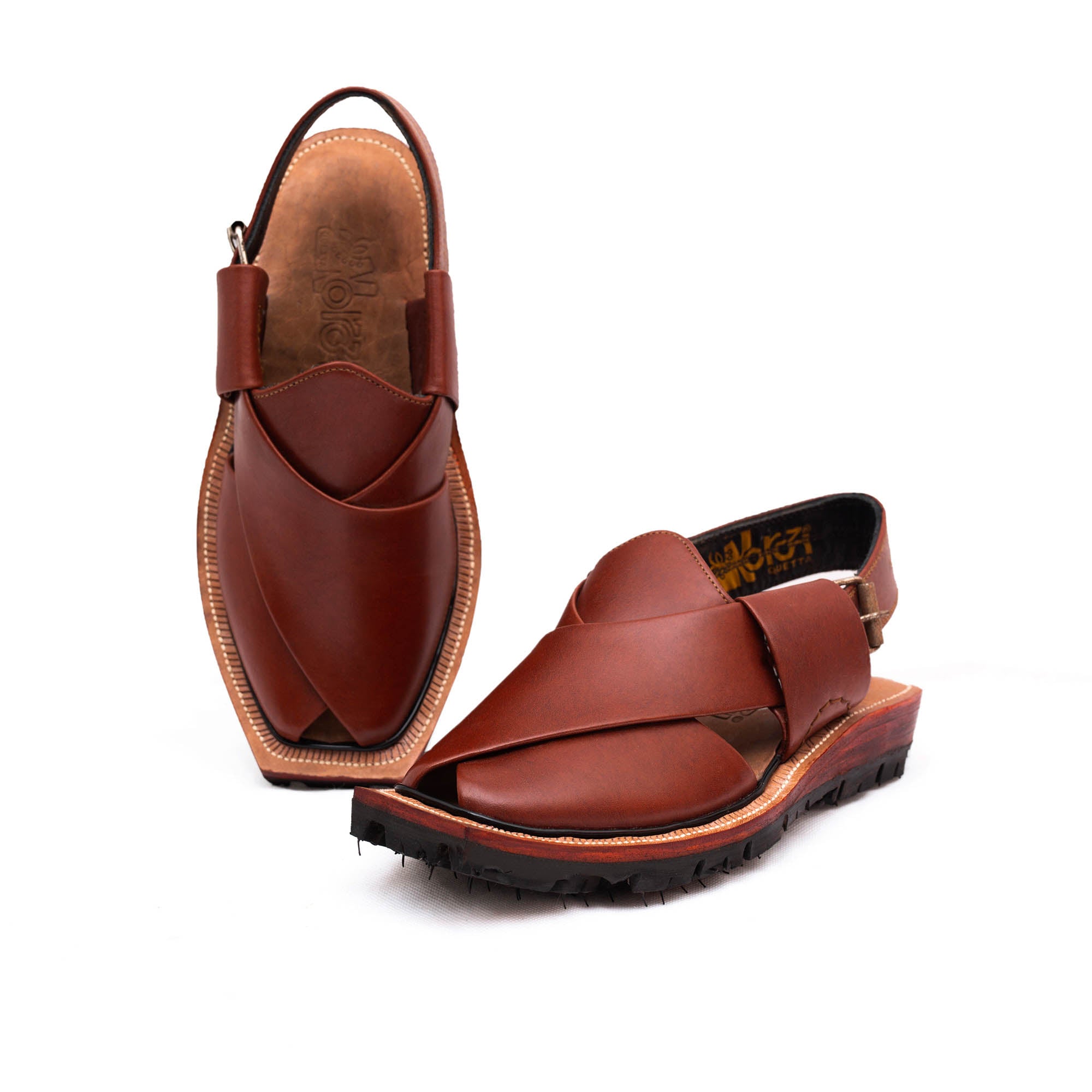 Double Sole Plain Brown Norozi