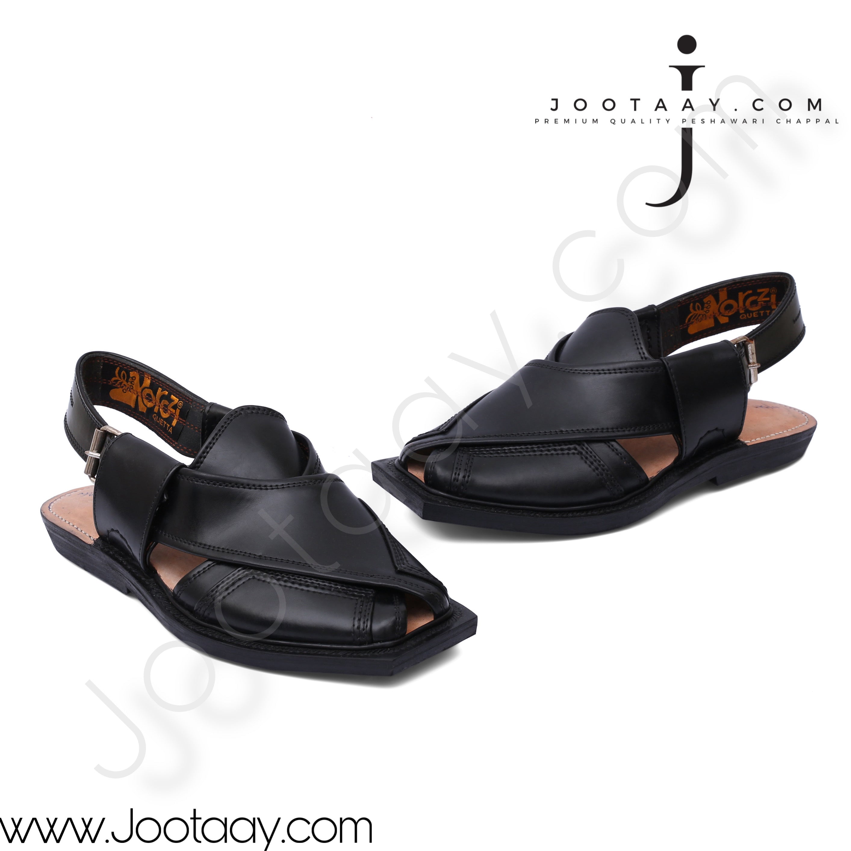 Jootaay® Single Sole Saadat Jet Black Norozi