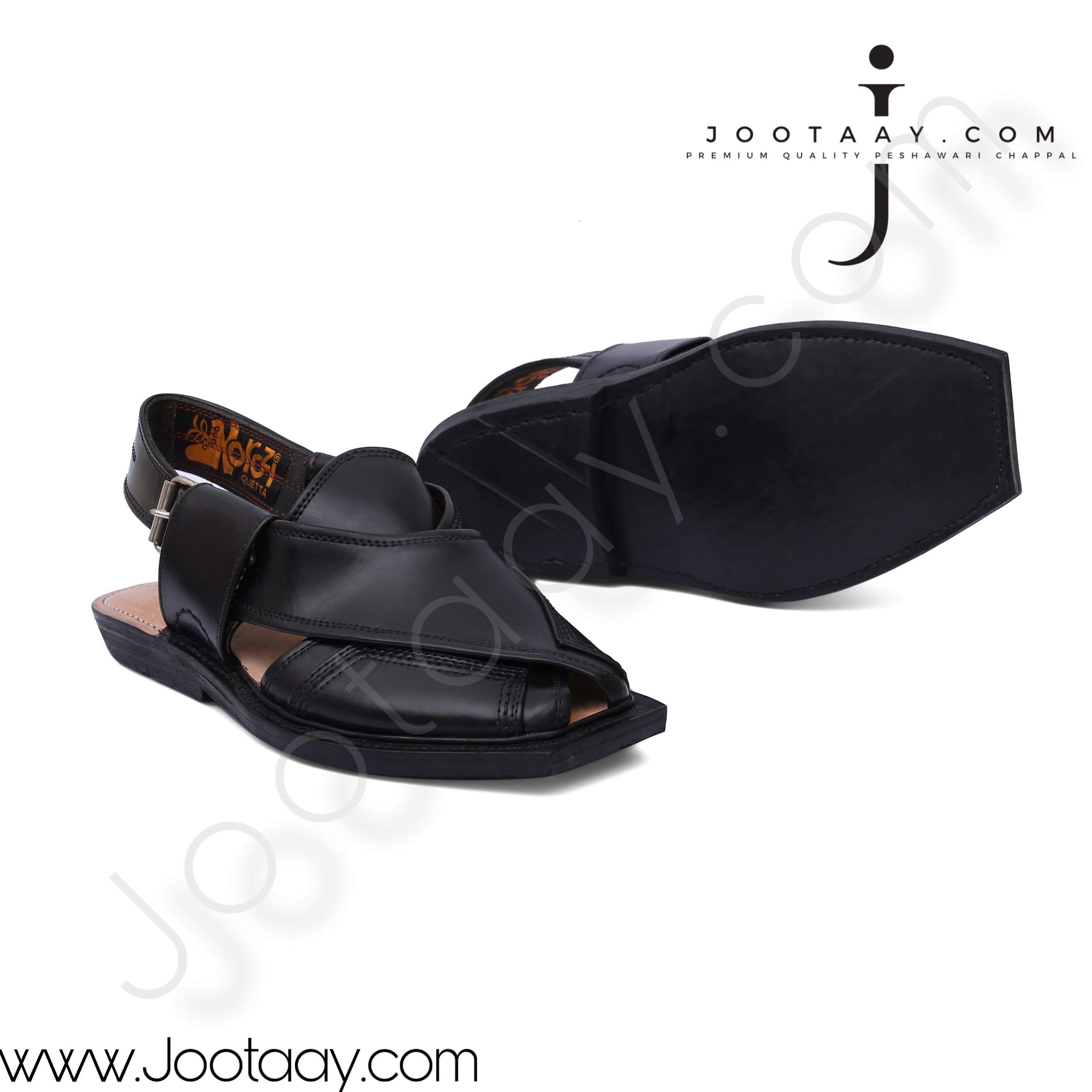 Jootaay® Single Sole Saadat Jet Black Norozi