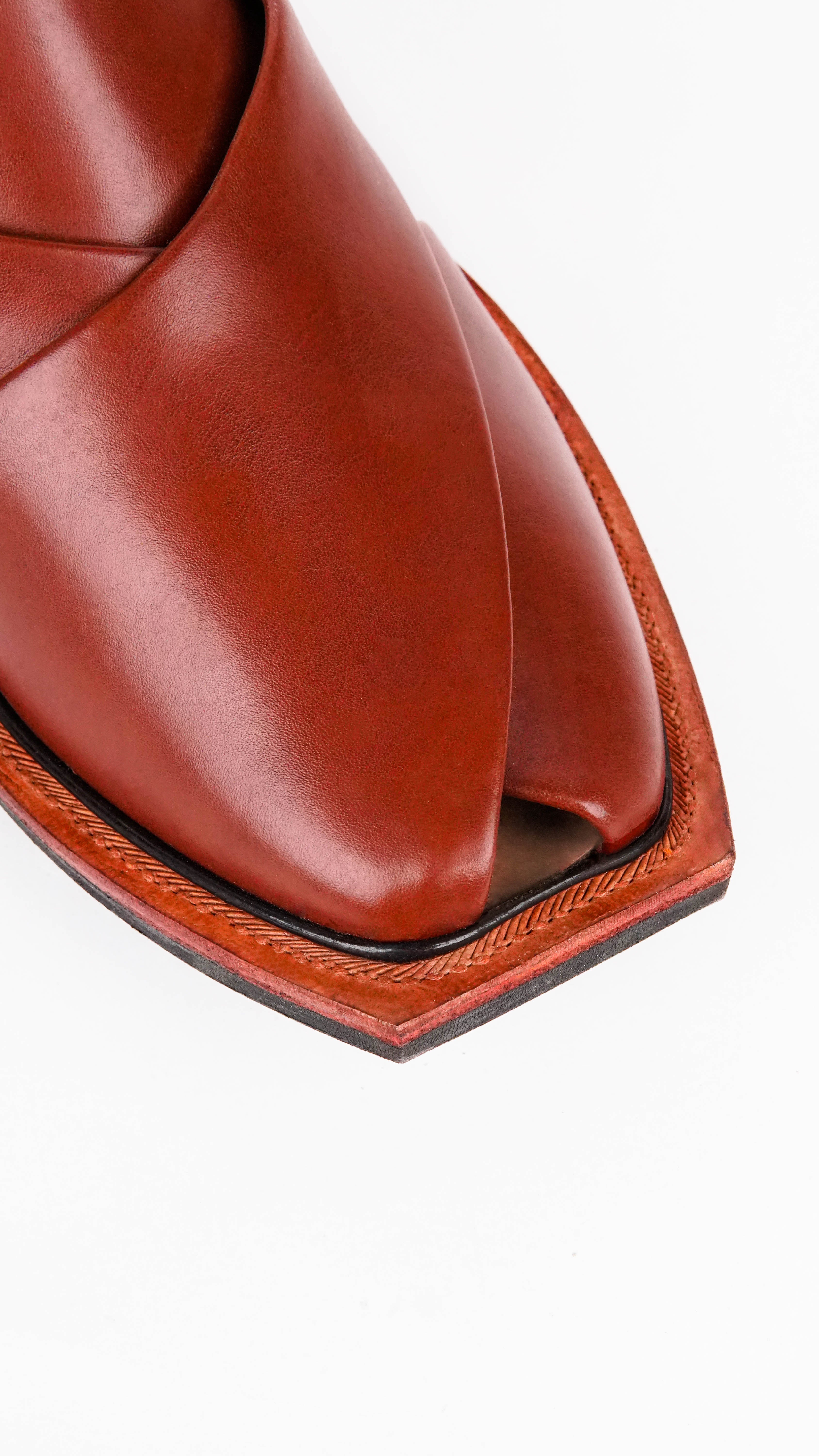 Single Sole Plain Full Brown Norozi