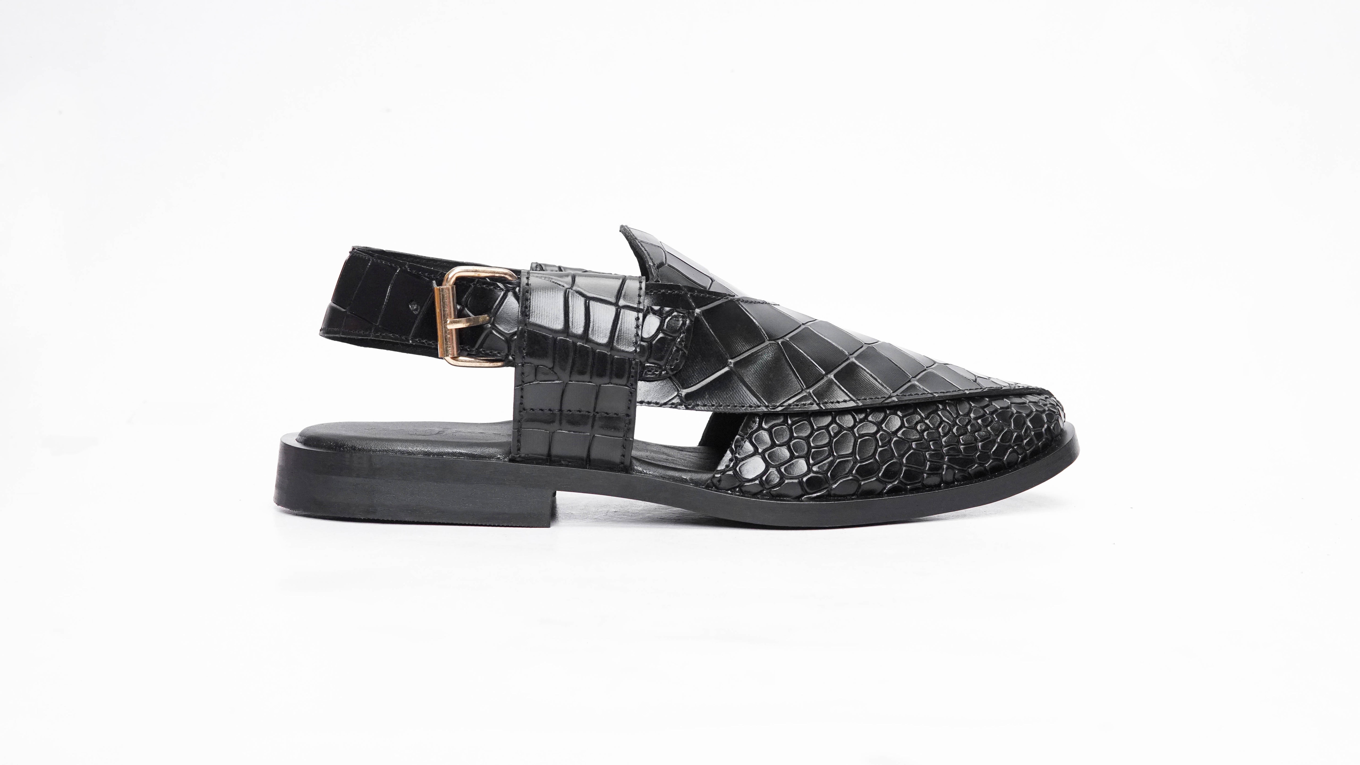 Black Crocodile Formal Peshawari