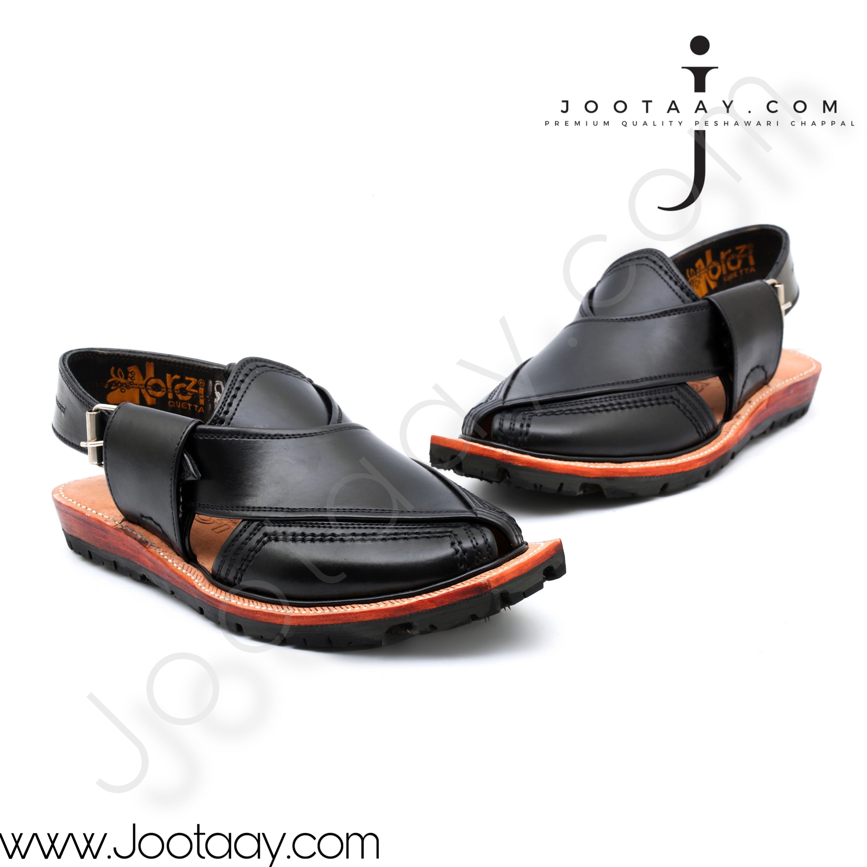 Jootaay® Double Sole Black Norozi