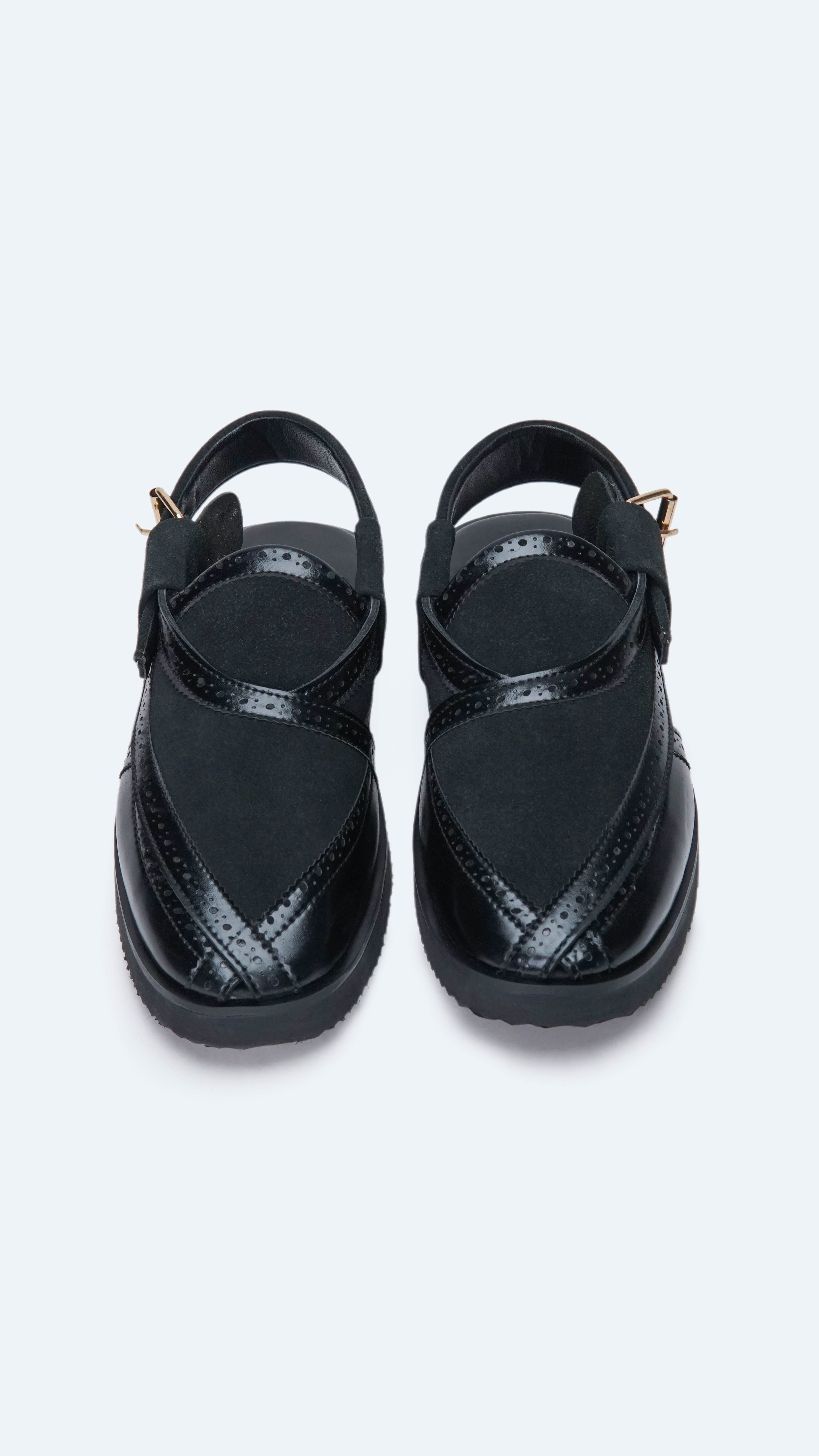 Suede Black Formal Peshawari