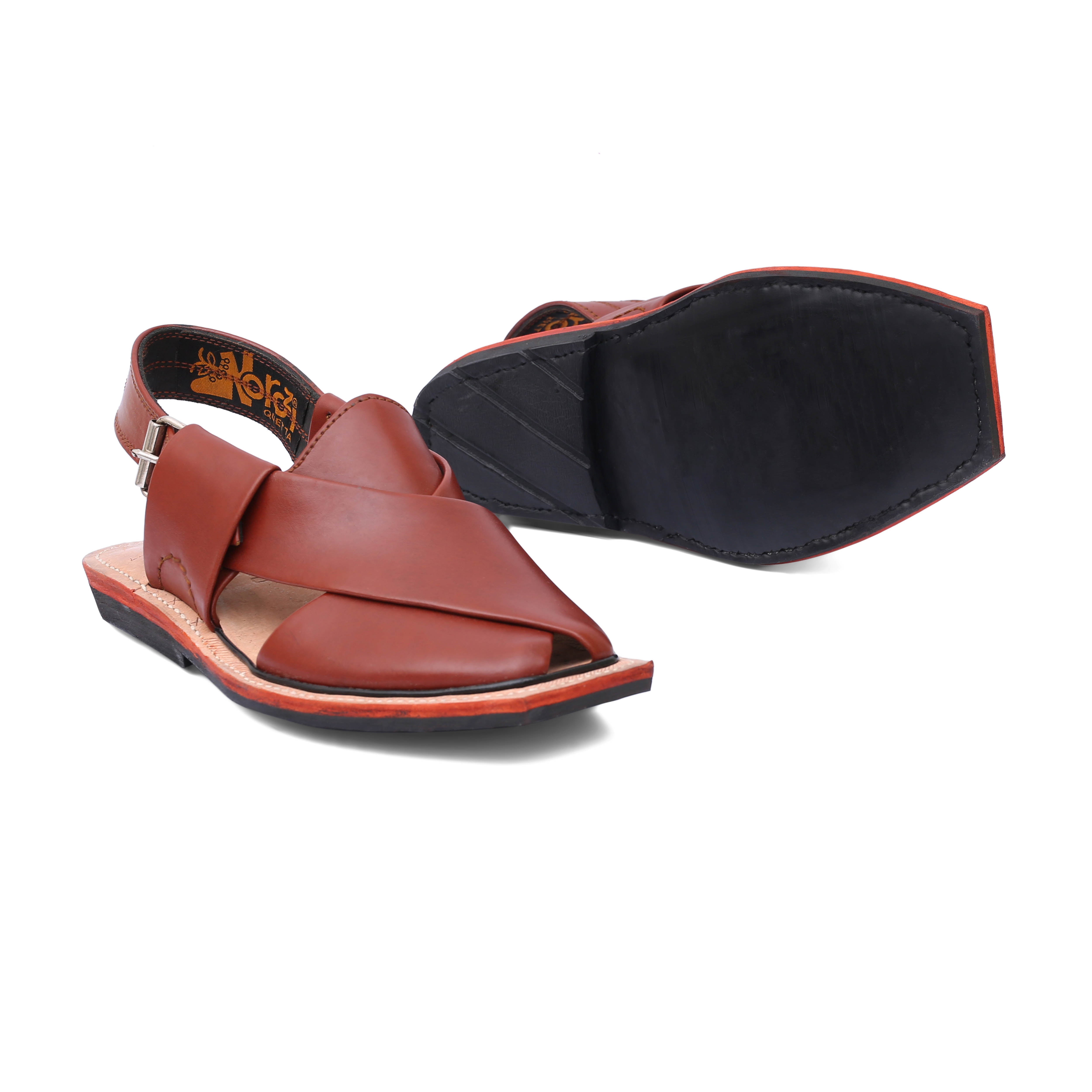 Single Sole Plain Brown Norozi