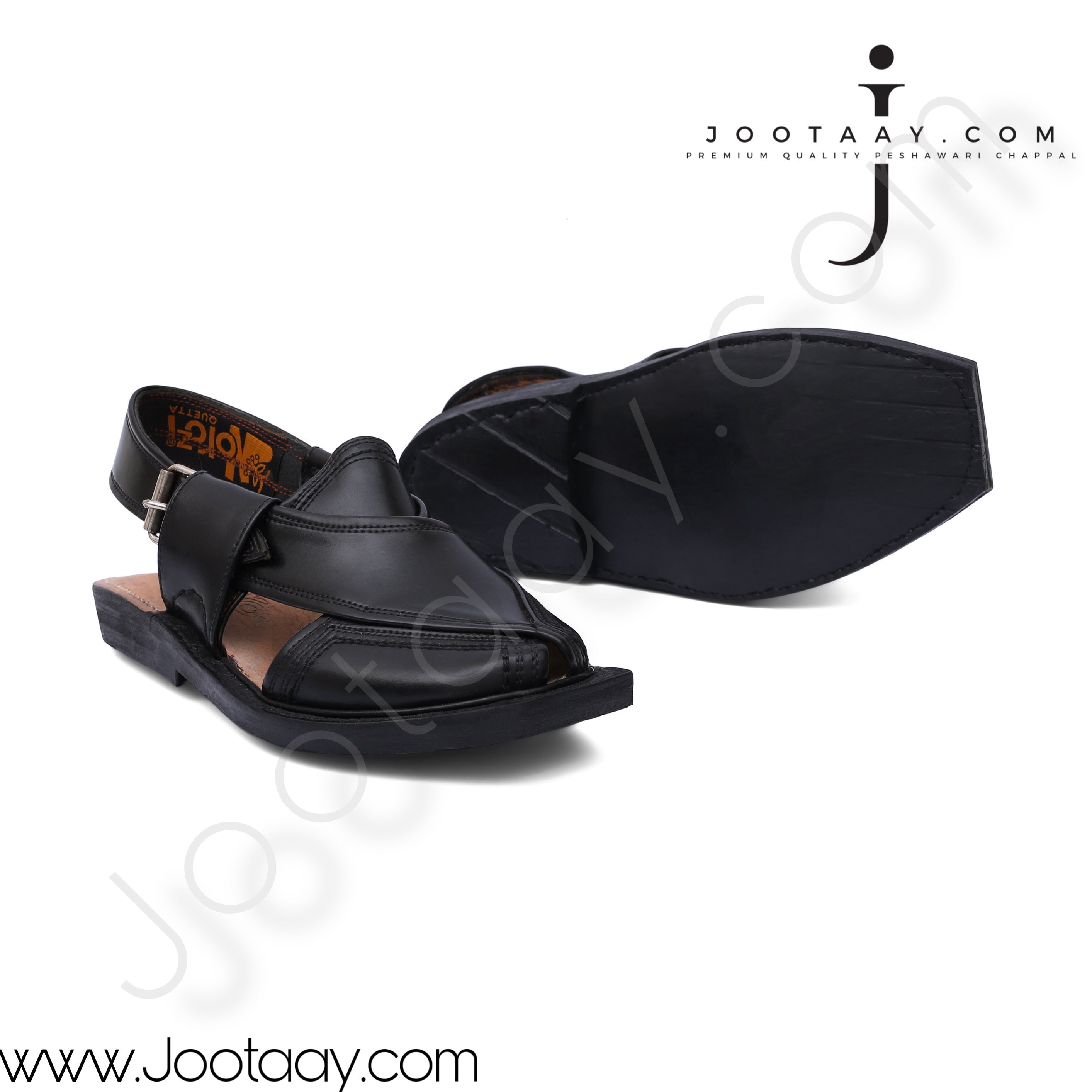 Jootaay® Single Sole Jet Black Norozi