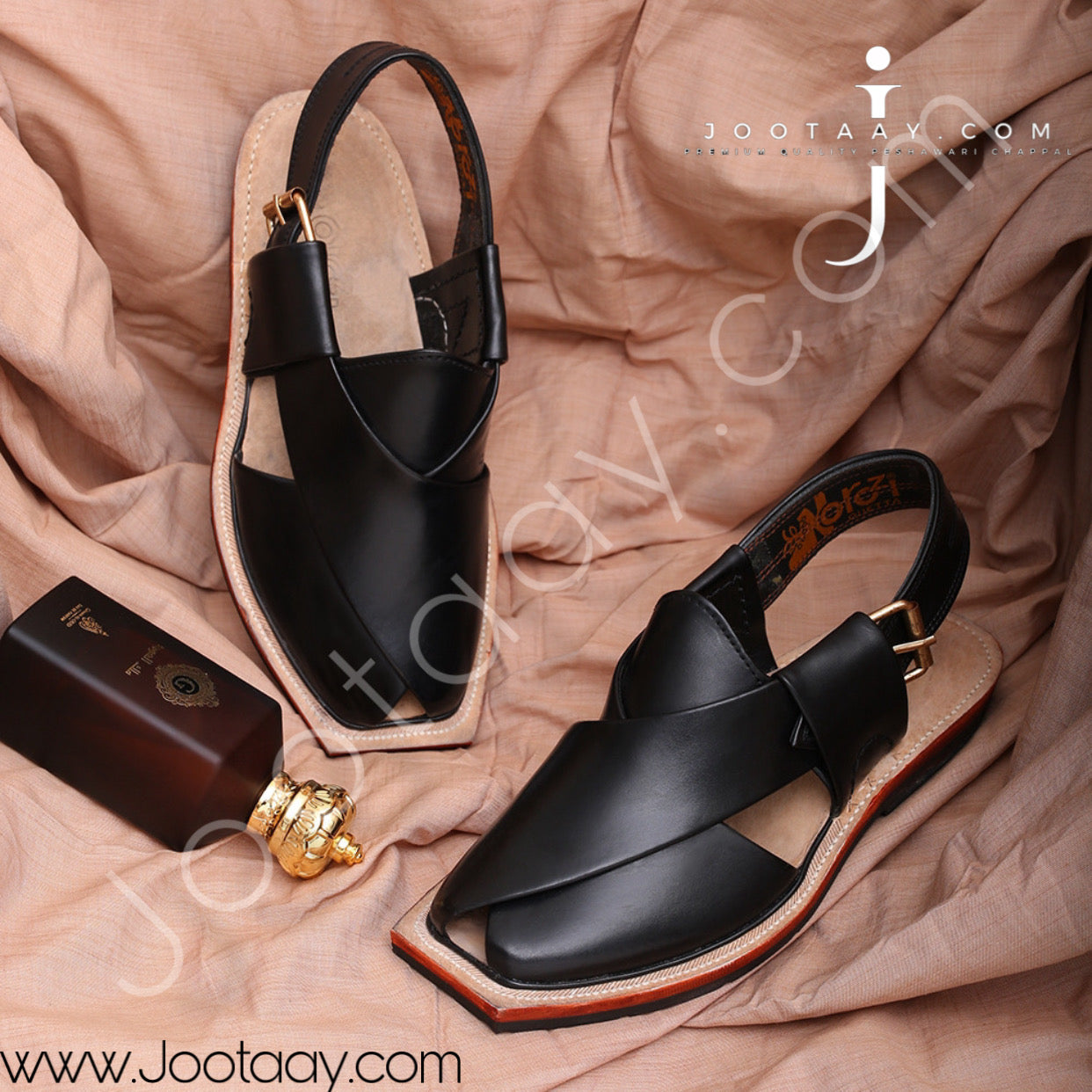 Jootaay® Single Sole Plain Black Norozi