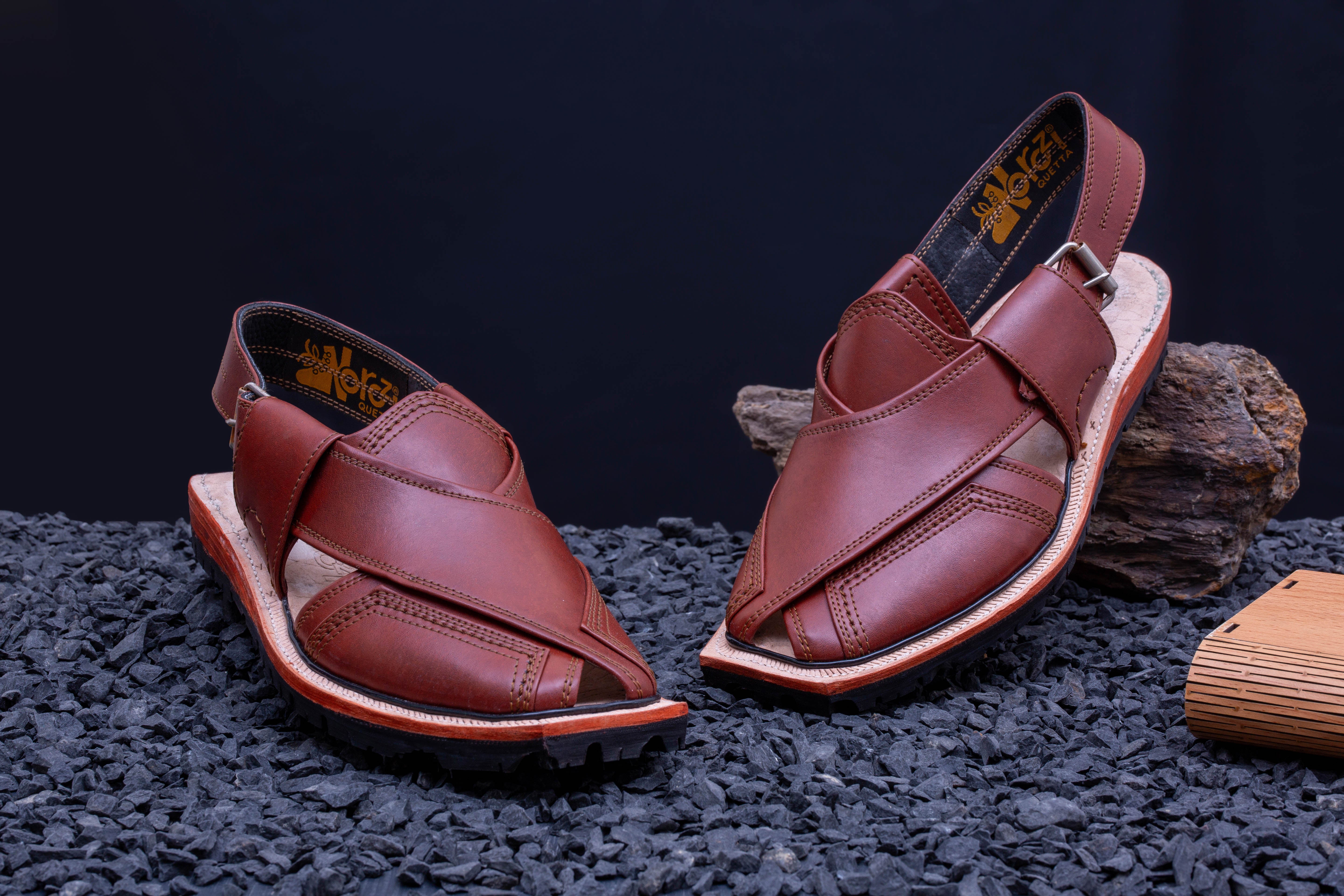Double Sole Saadat Brown