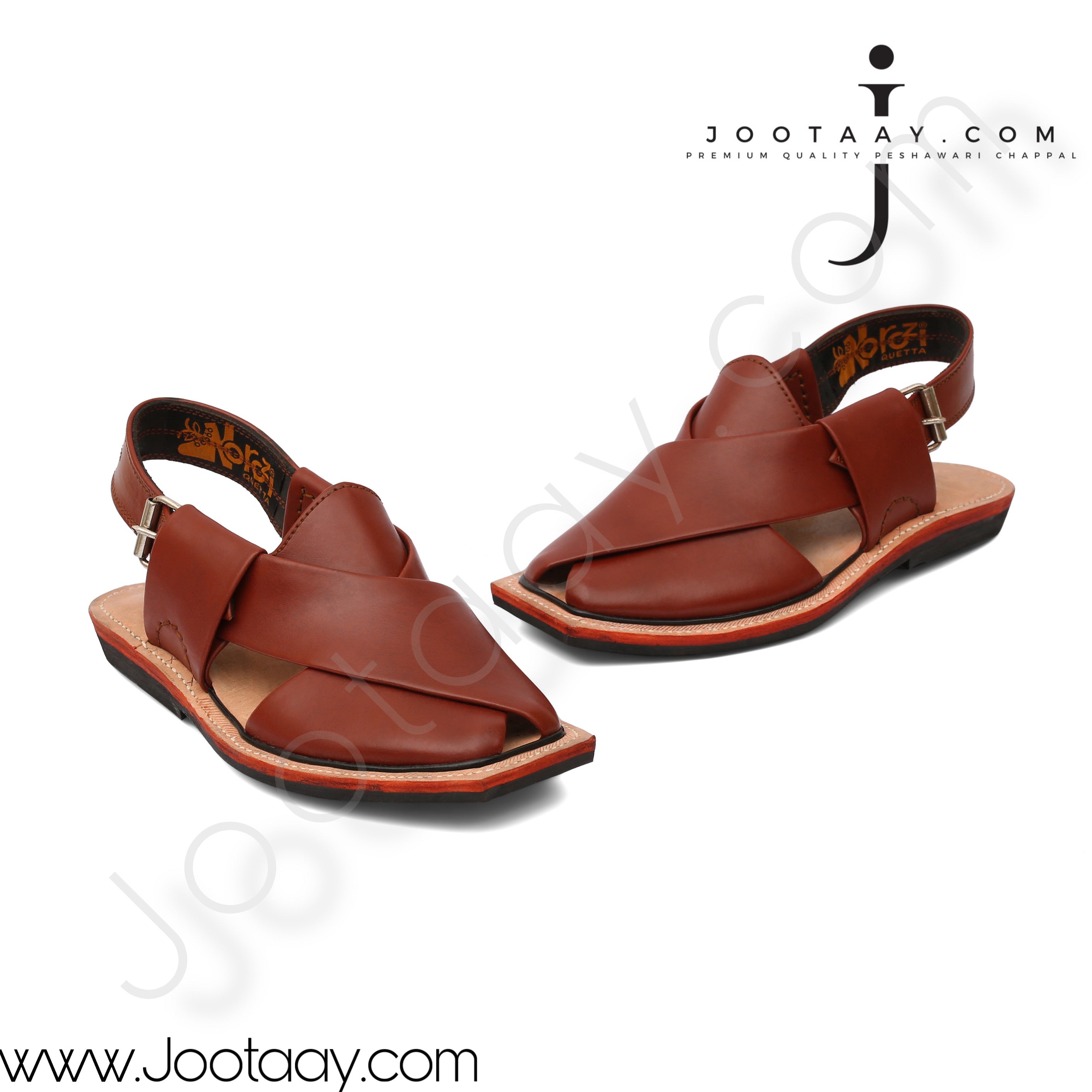 Jootaay® Single Sole Plain Brown Norozi