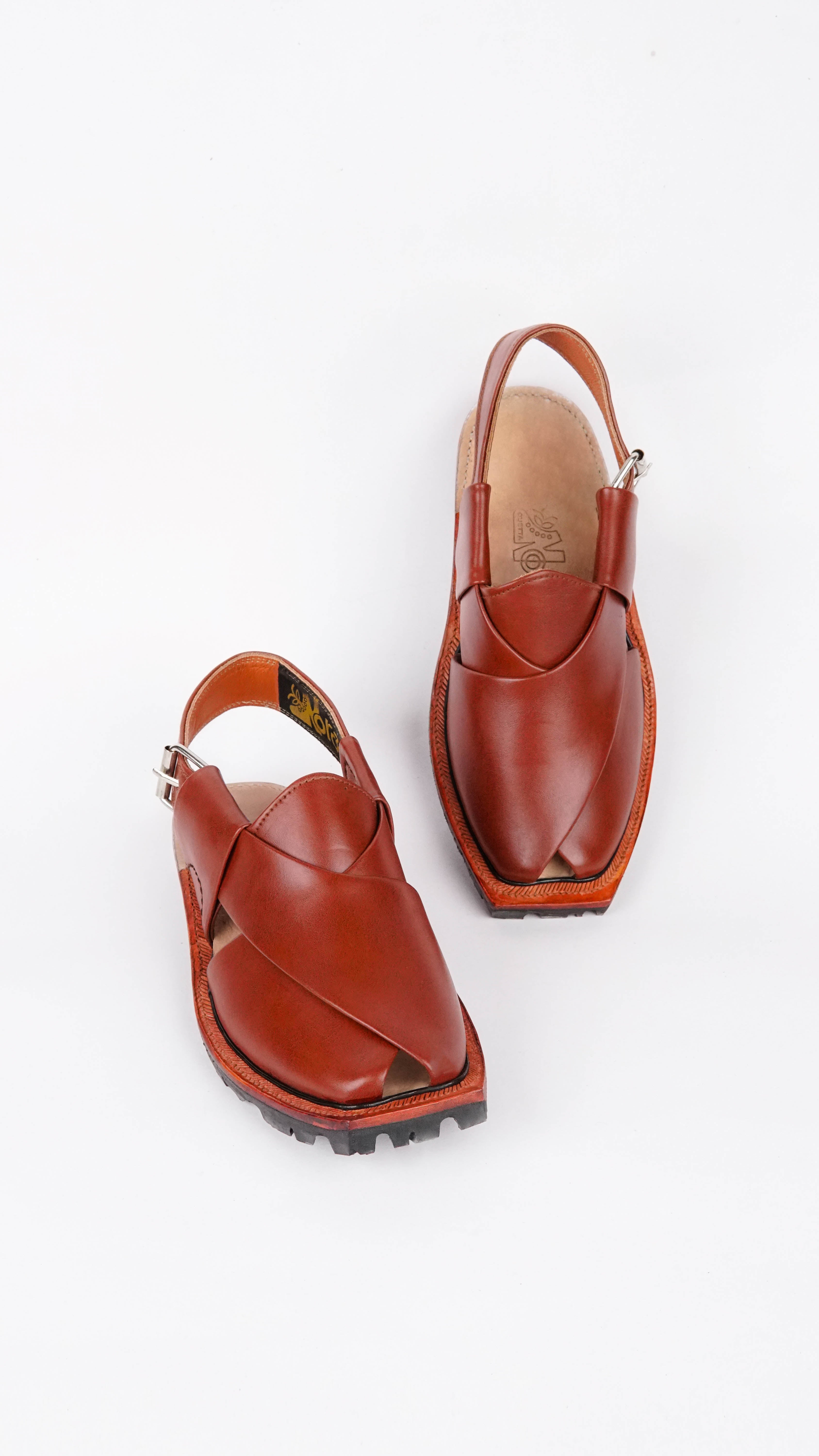 Double Sole Plain Full Brown Norozi