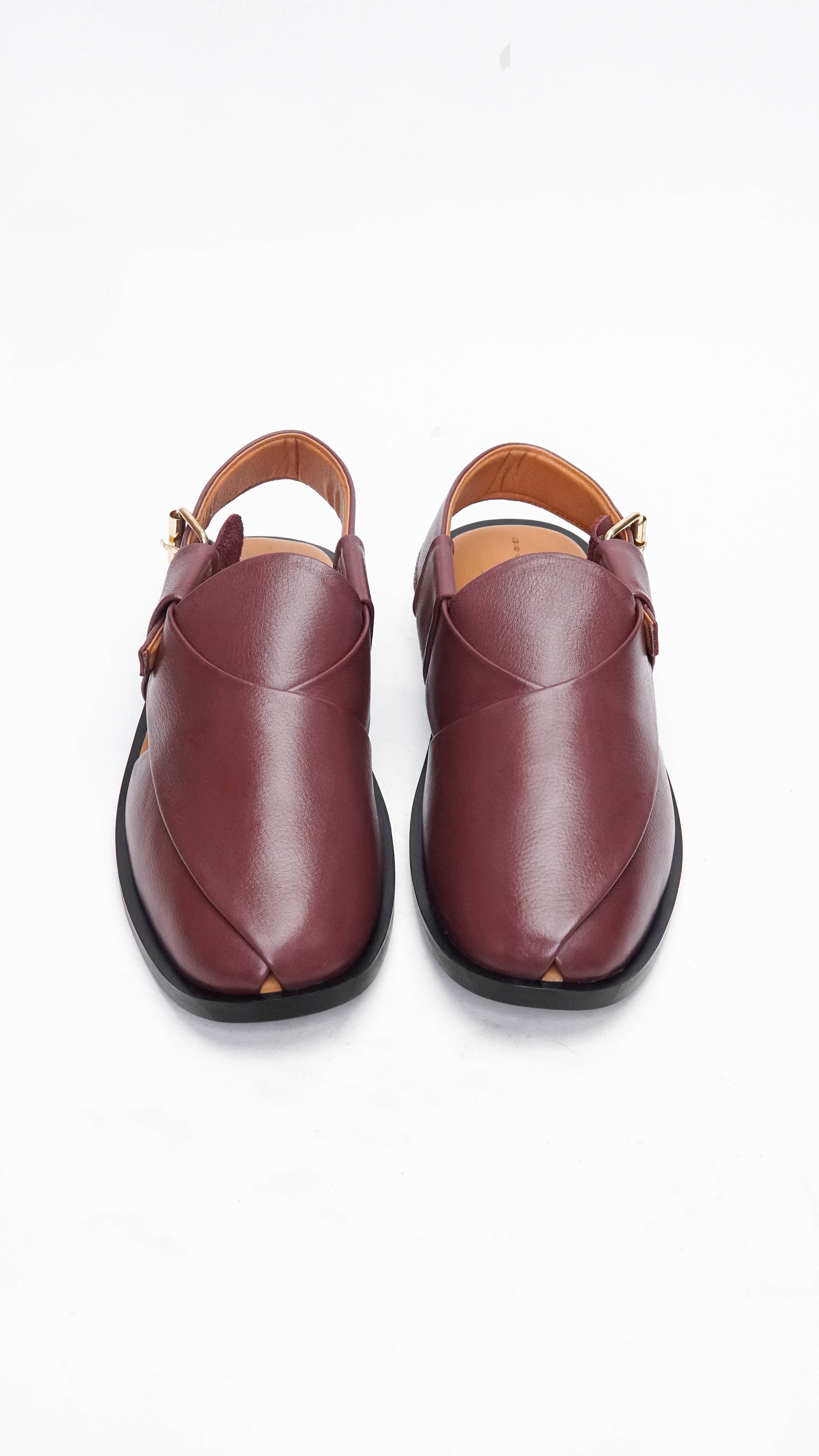 Maroon Grainy Formal Peshawari