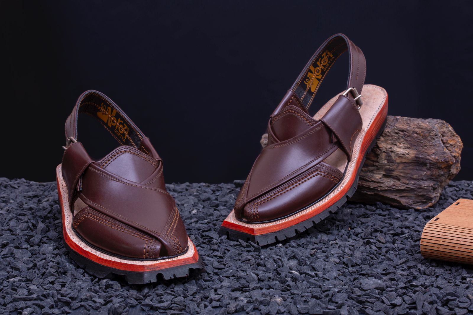 Jootaay® Wide Sole Dark Brown Norozi